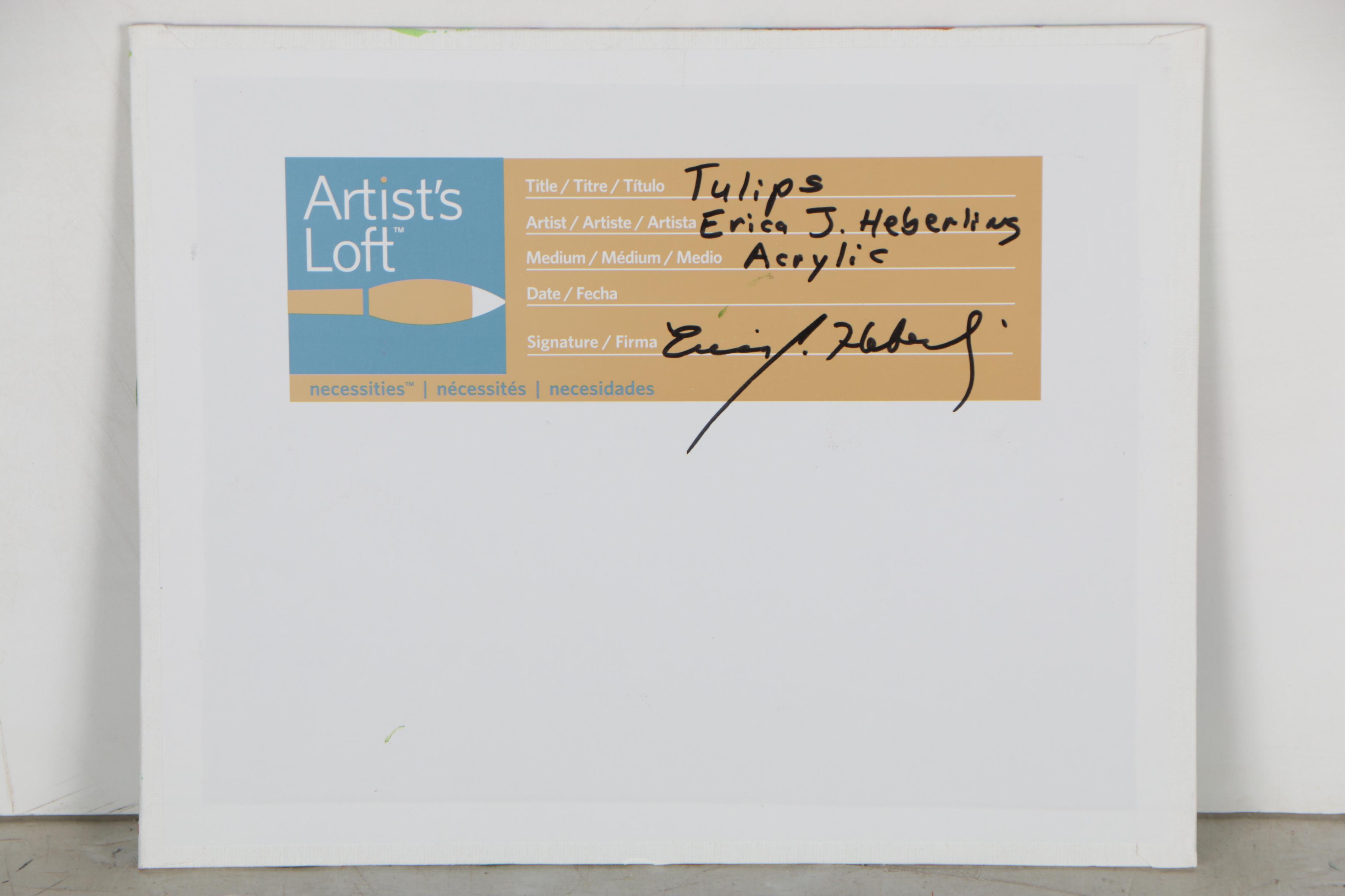 Erica J. Heberling Acrylic Painting "Tulips"