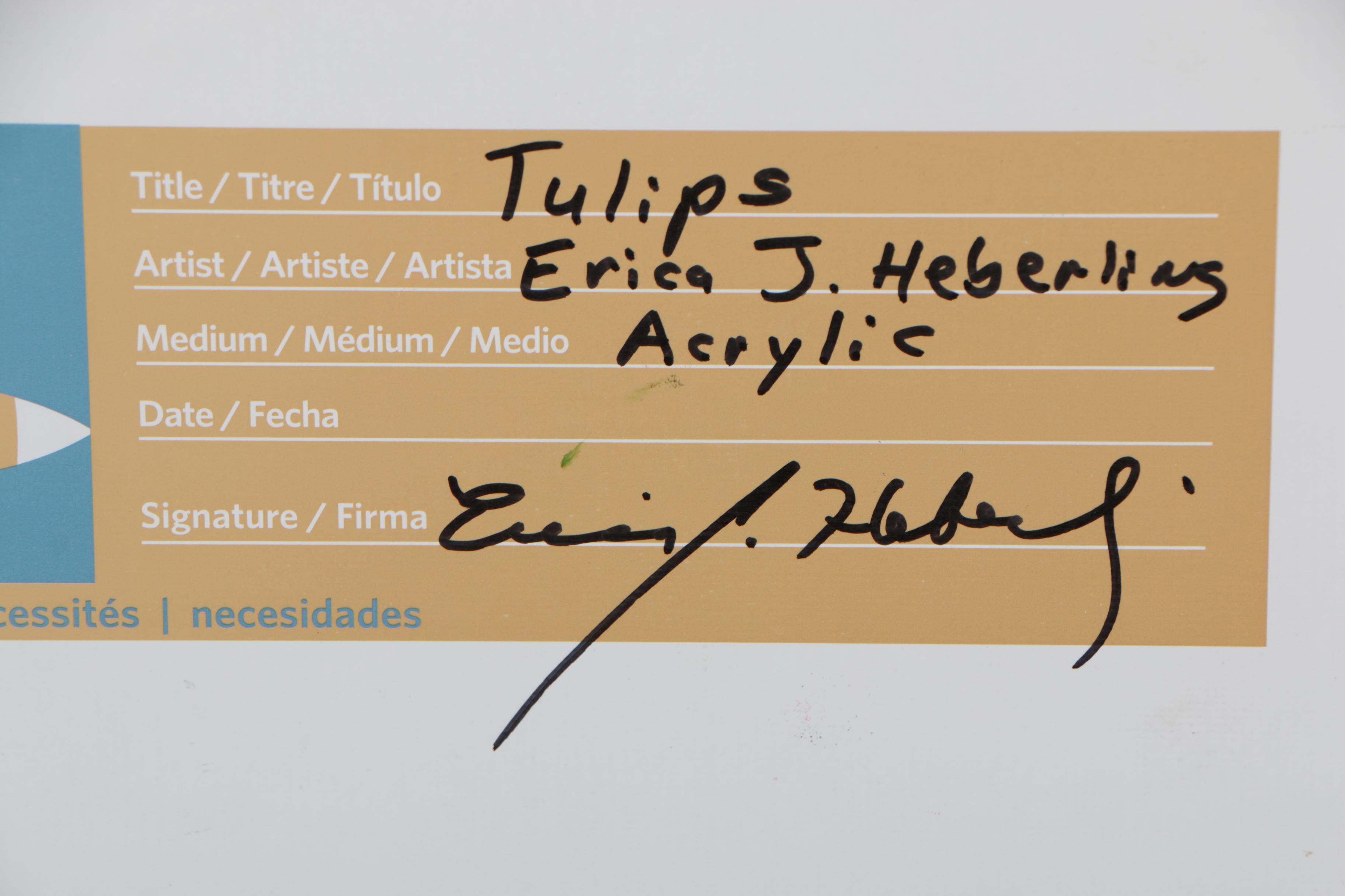 Erica J. Heberling Acrylic Painting "Tulips"