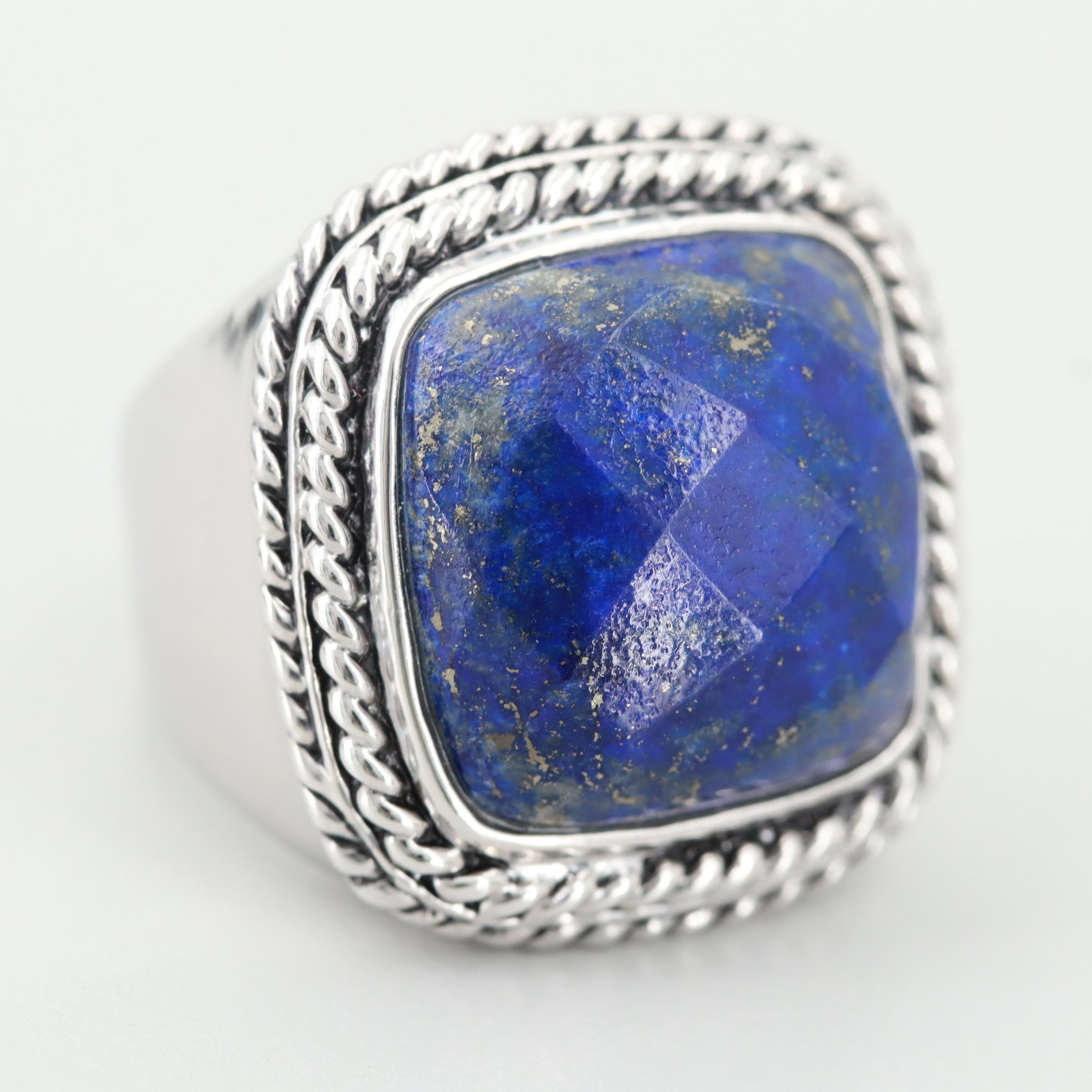 Sterling Silver Lapis Lazuli Ring