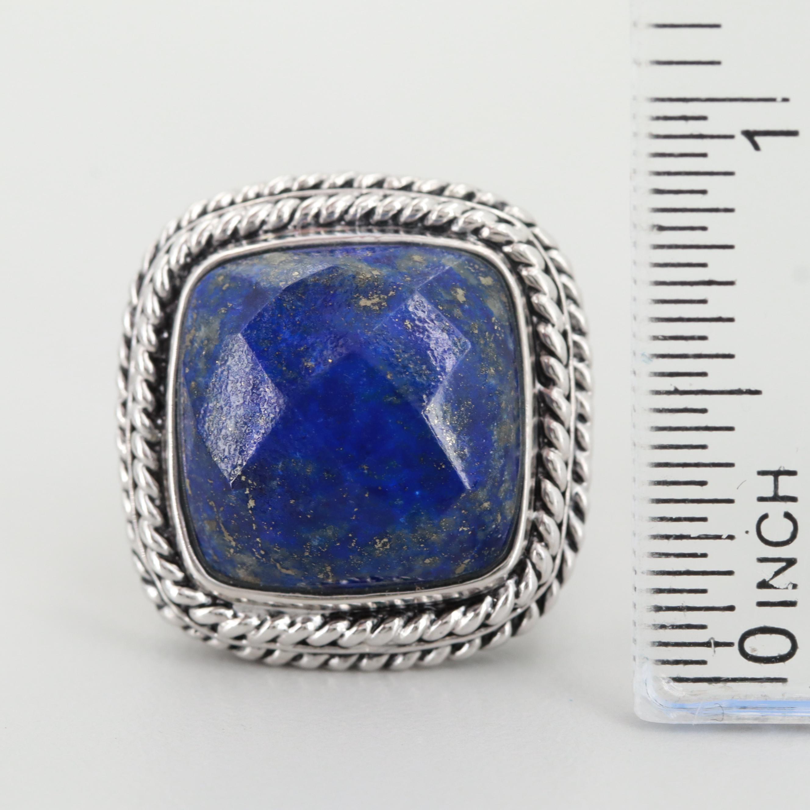 Sterling Silver Lapis Lazuli Ring