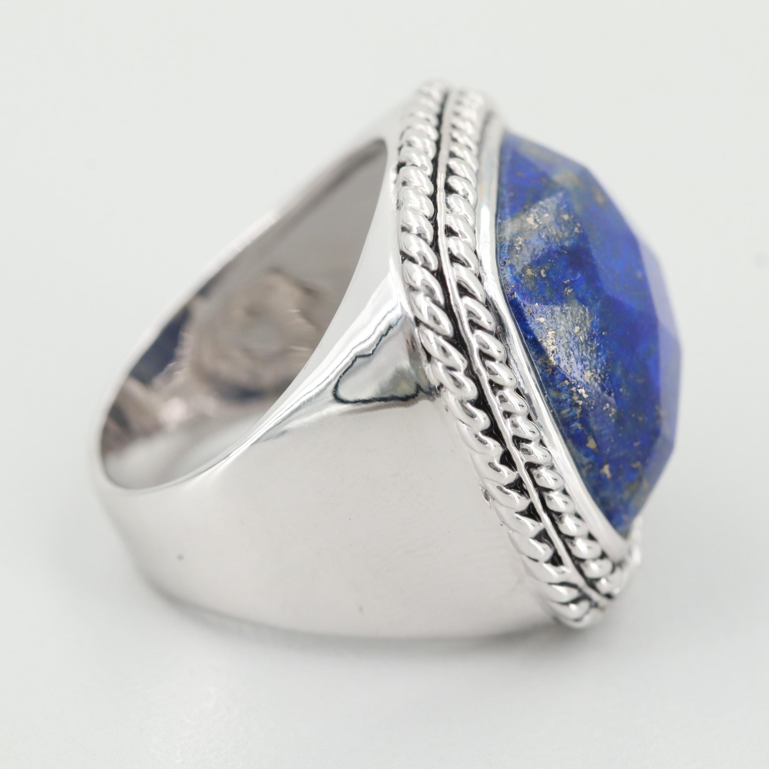 Sterling Silver Lapis Lazuli Ring