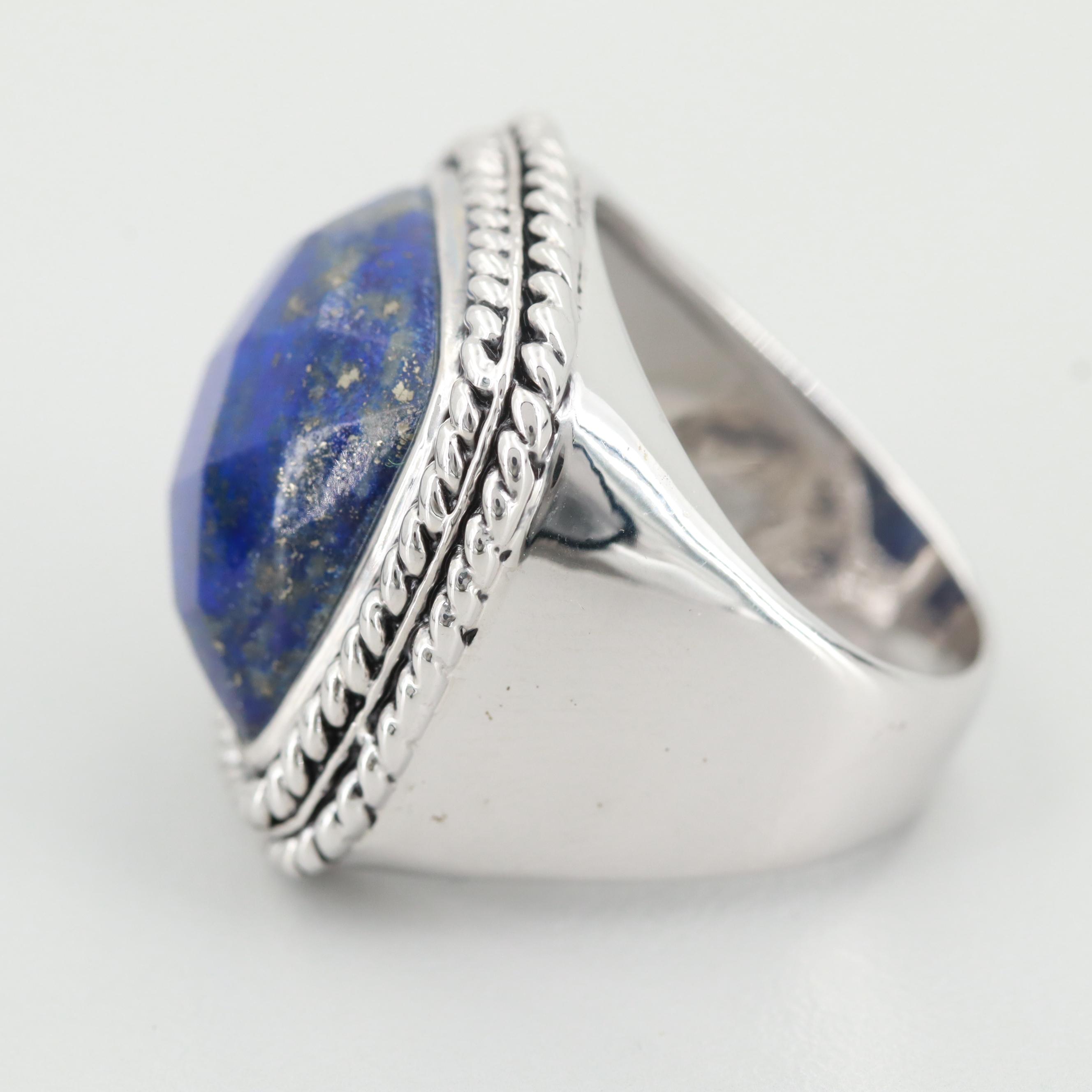 Sterling Silver Lapis Lazuli Ring