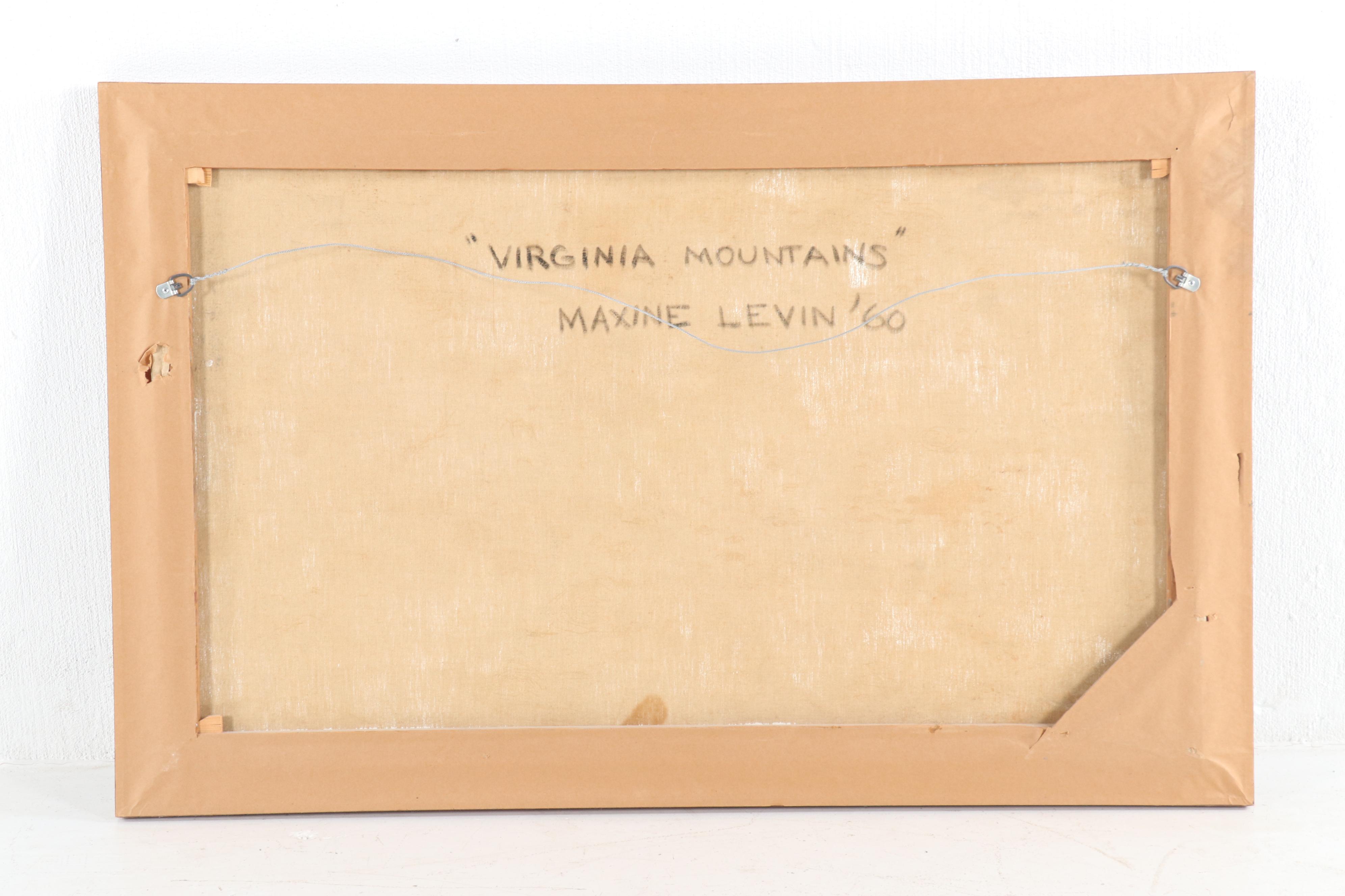 Maxine Levin "Virginia Mountain" Oil Painting