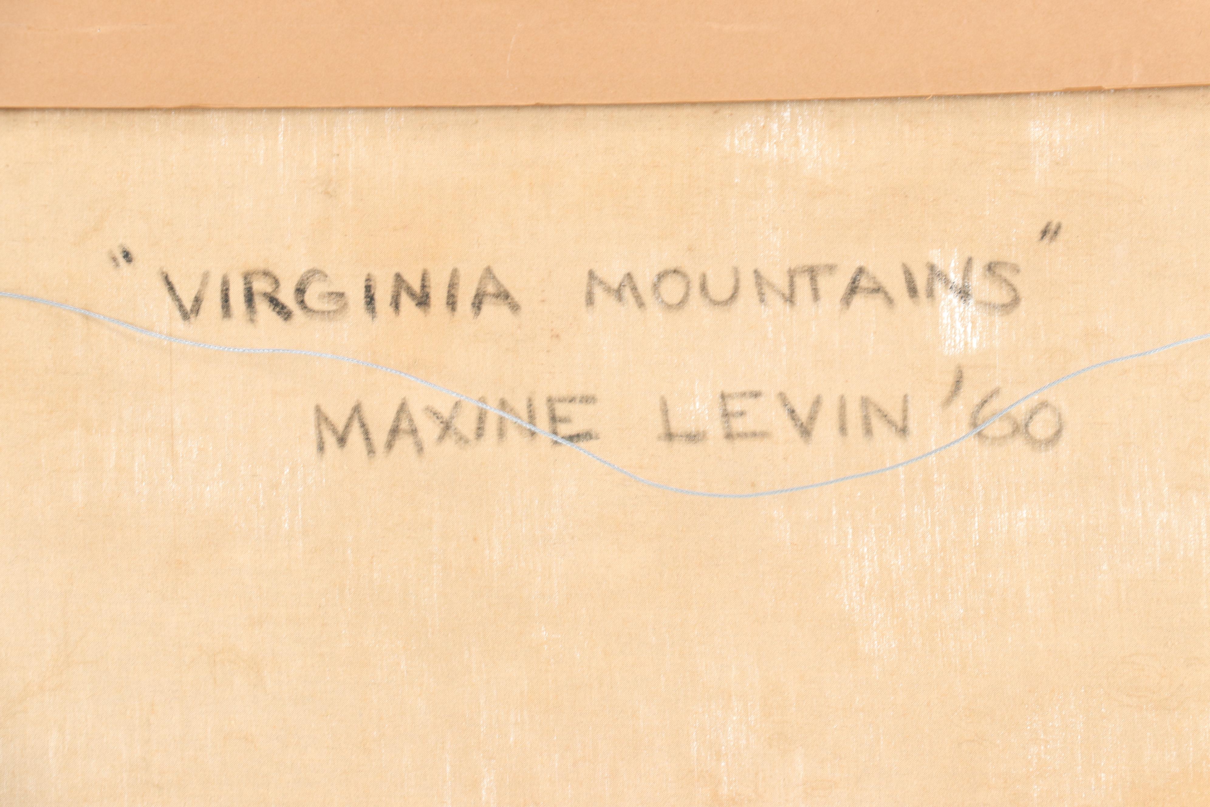 Maxine Levin "Virginia Mountain" Oil Painting