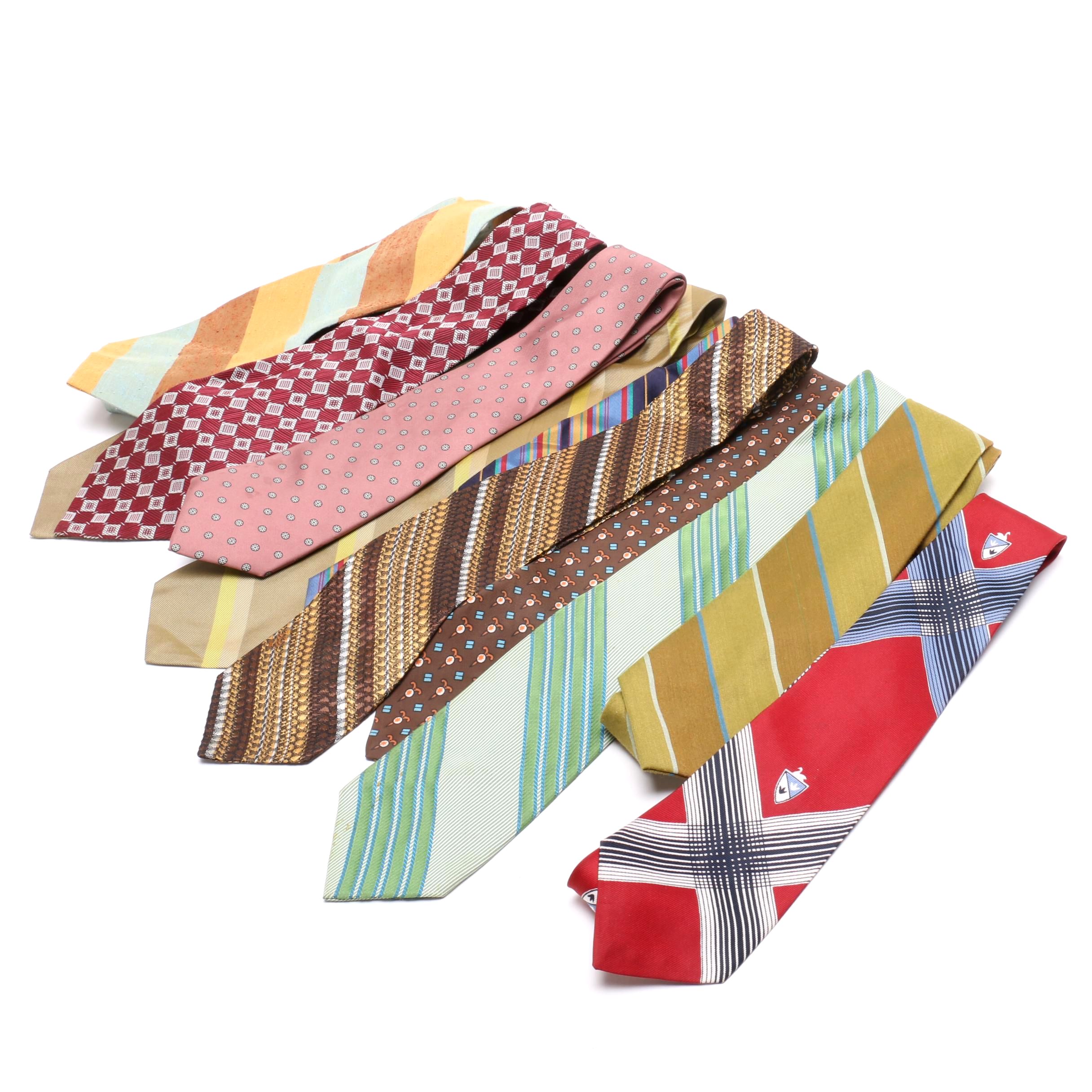 Rhodia and Countess Wara Synthetic Blend Neckties and Other Neckties, Vintage