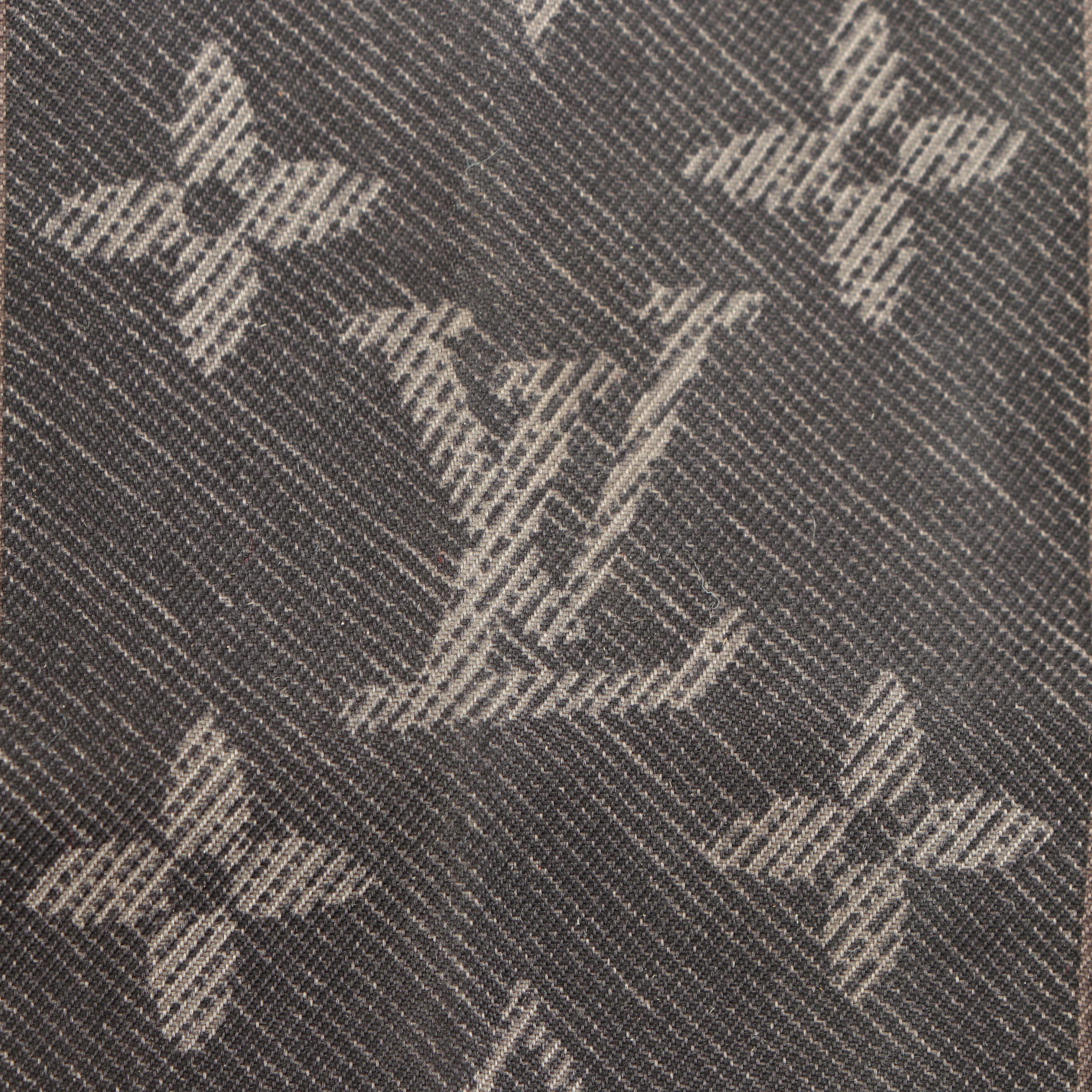 Louis Vuitton Paris Monogram Ebene Silk Denim Bandeau Scarf