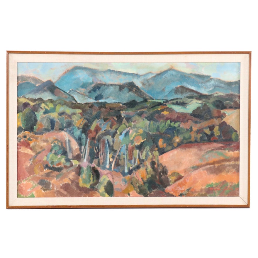 Maxine Levin "Virginia Mountain" Oil Painting