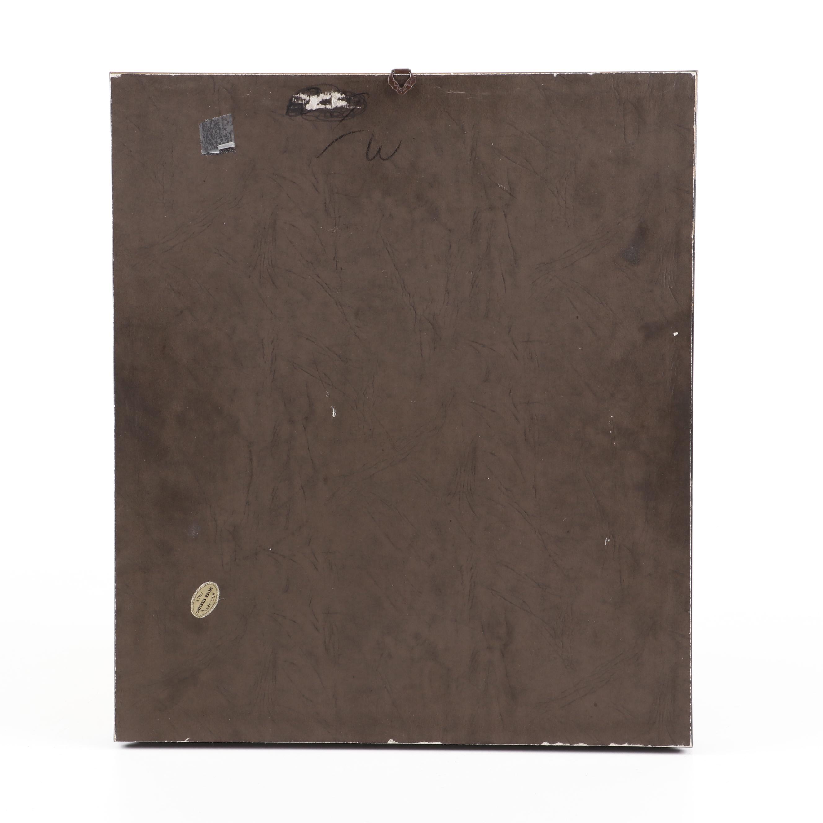 Italian Sterling Silver Madonna and Child Wall Plaque