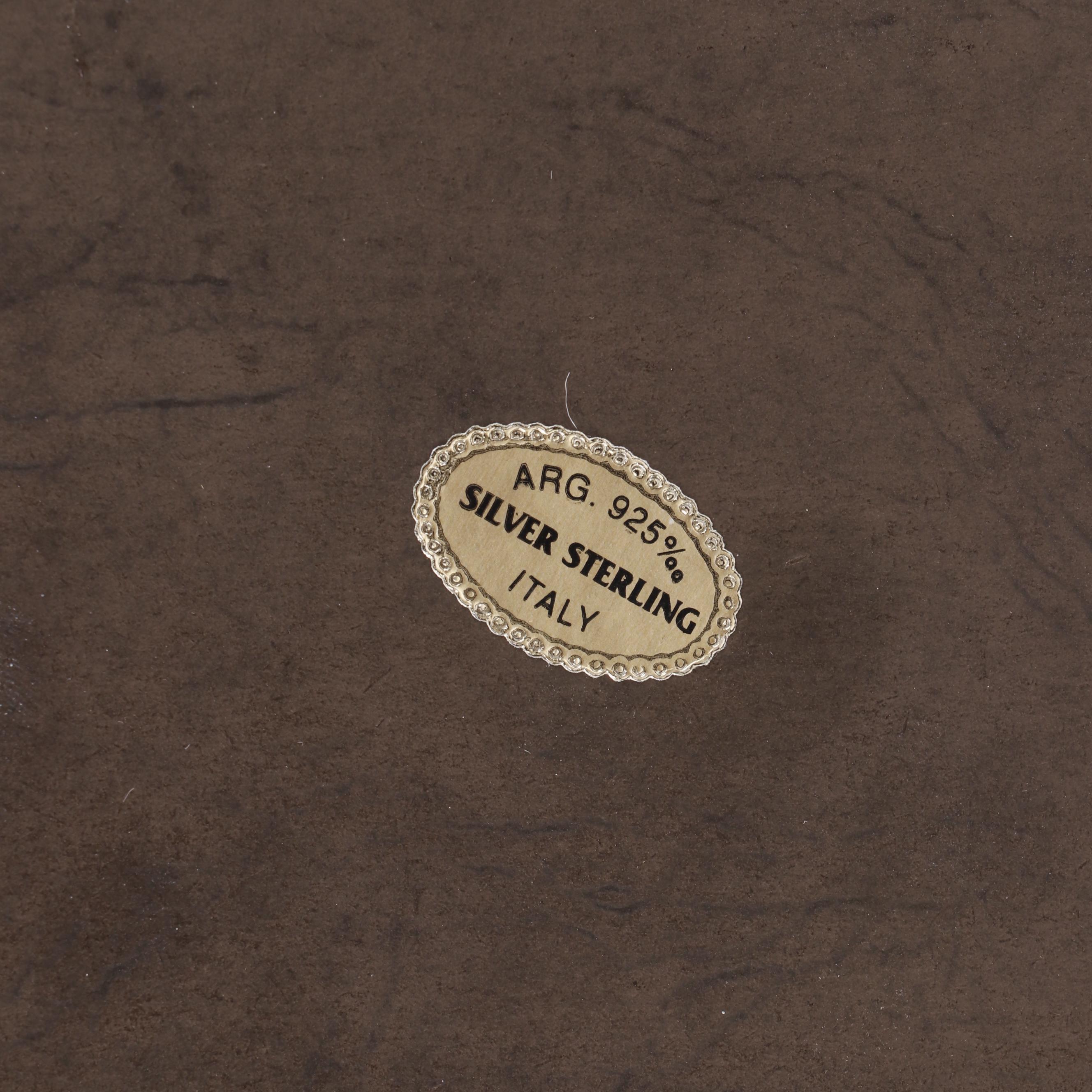 Italian Sterling Silver Madonna and Child Wall Plaque