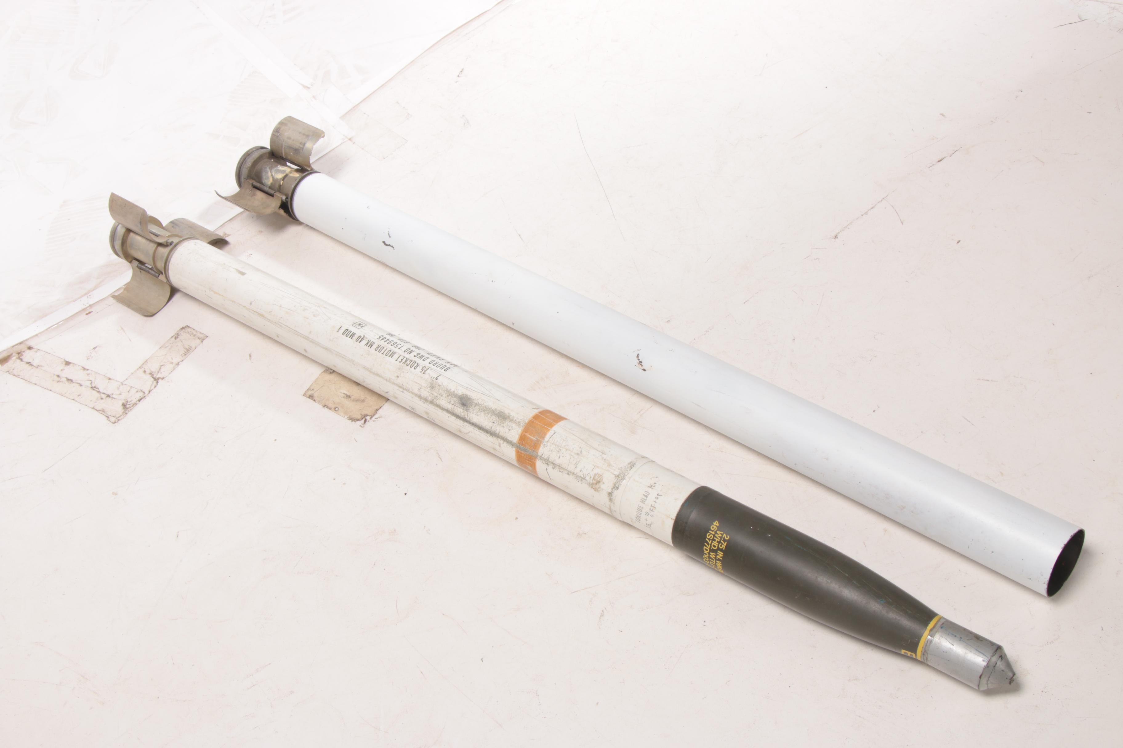 American Inert MK 40 2.75" Rocket and Replica Rocket Base