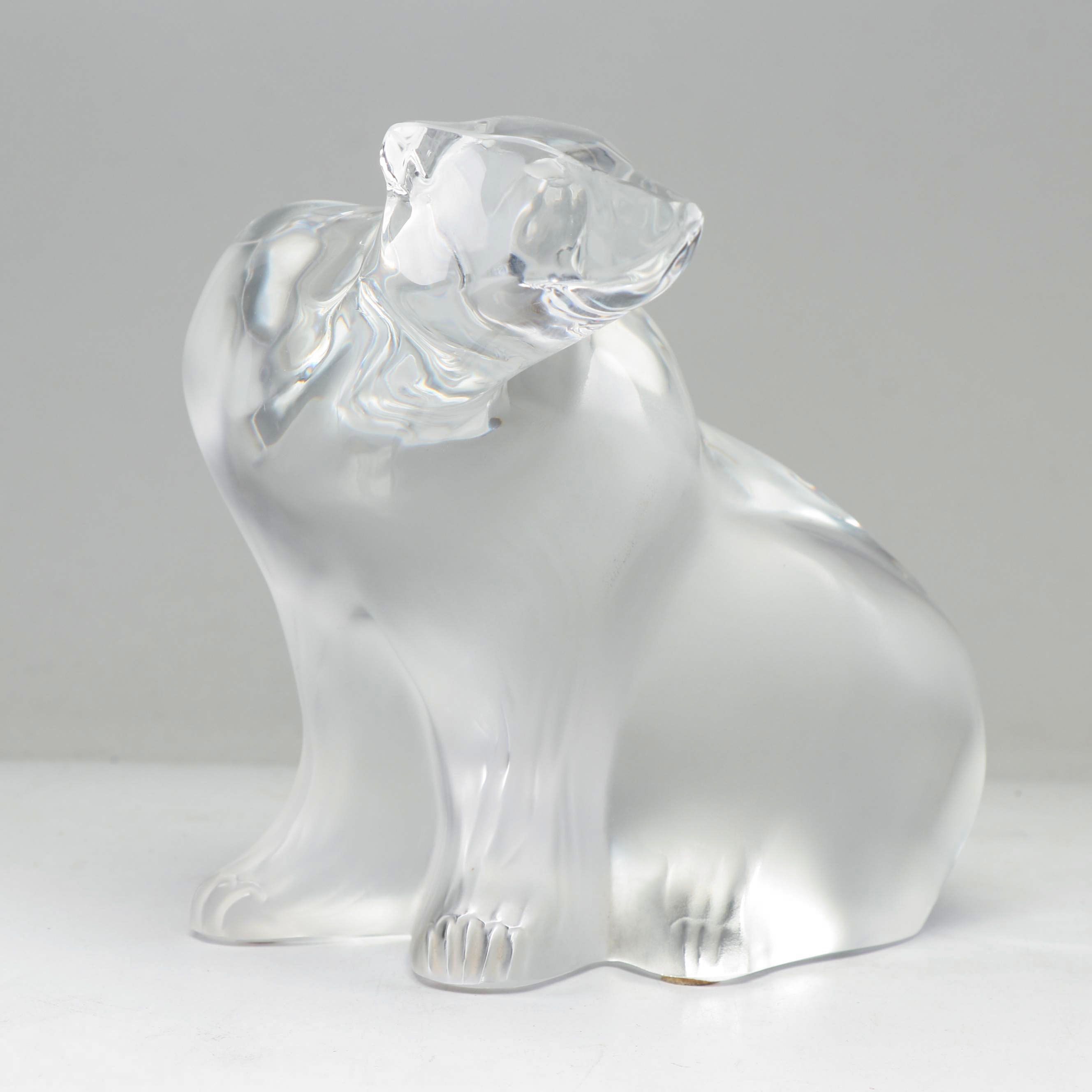 Lalique Crystal Polar Bear Figurine