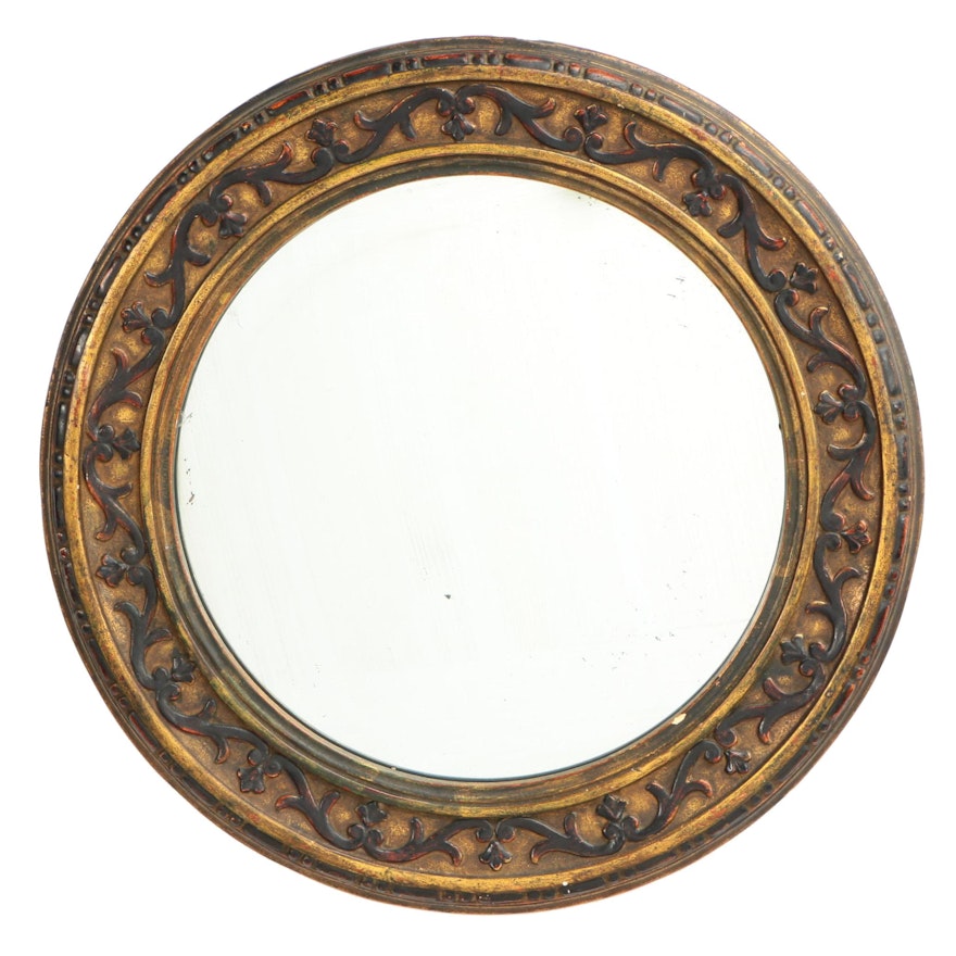 Giltwood, Composition, and Parcel-Ebonized Mirror, Late 19th/Early 20th Century