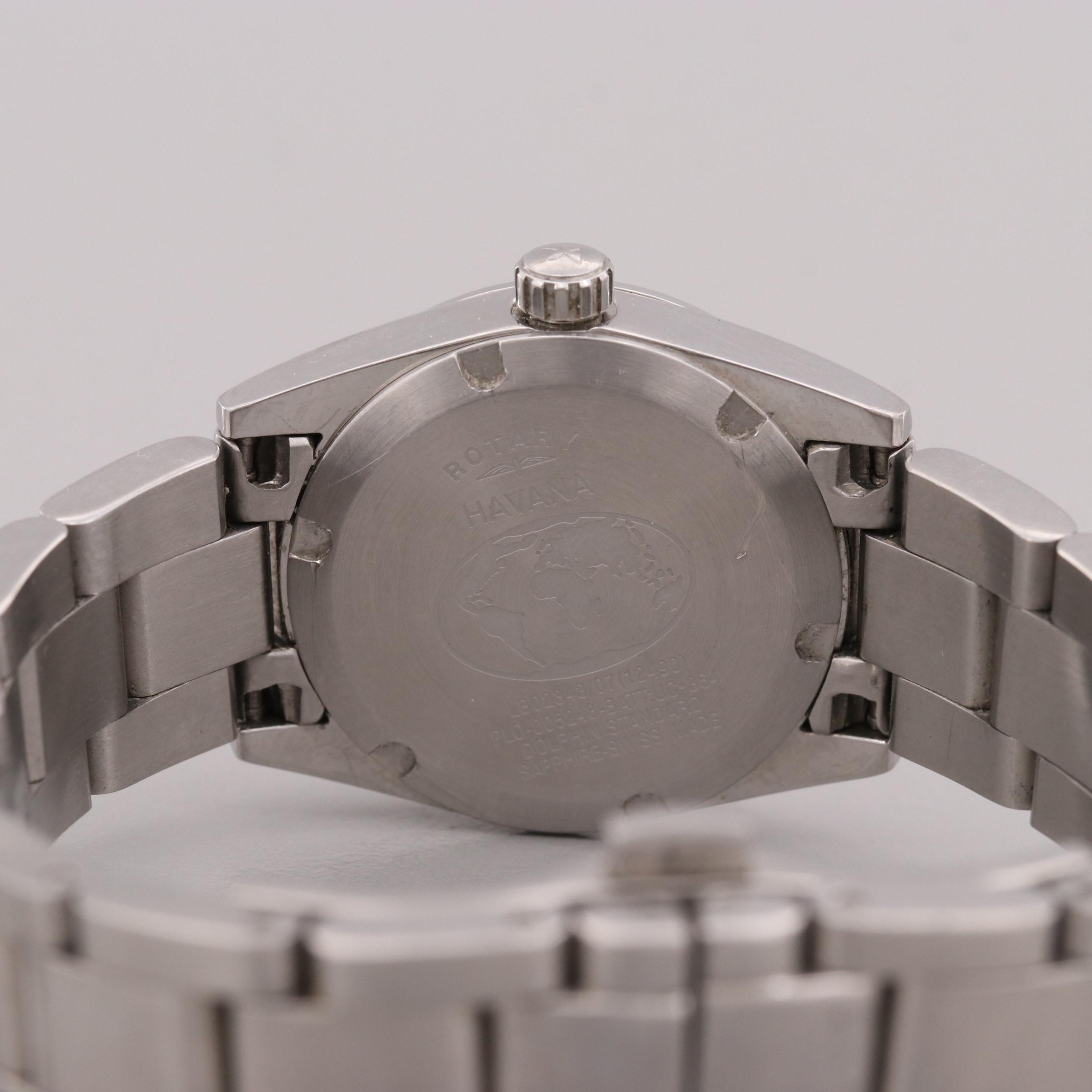 Rotary Stainless Steel Quartz Watches With Dates