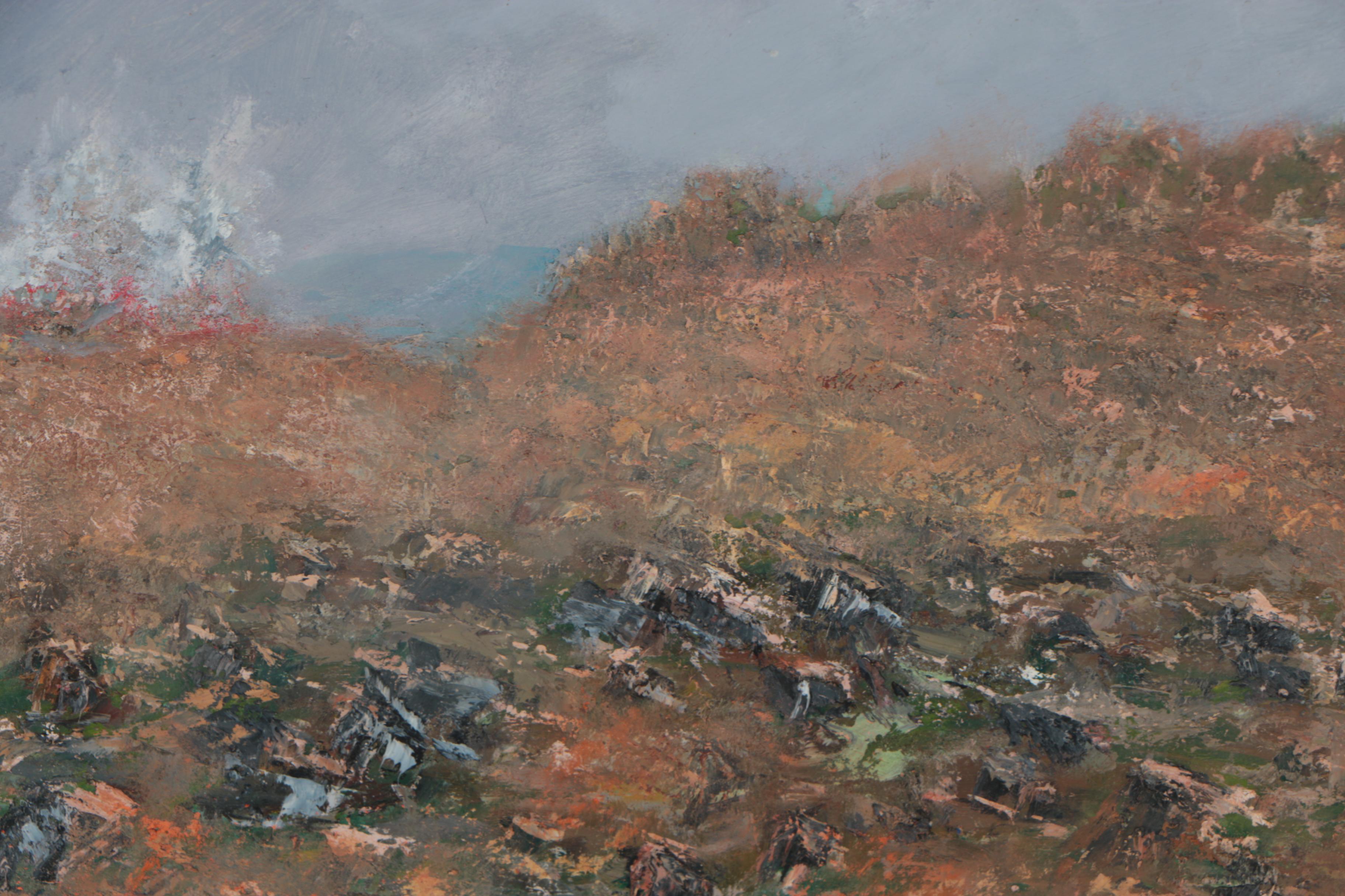 Xavier J. Barile Figural Landscape Oil Painting