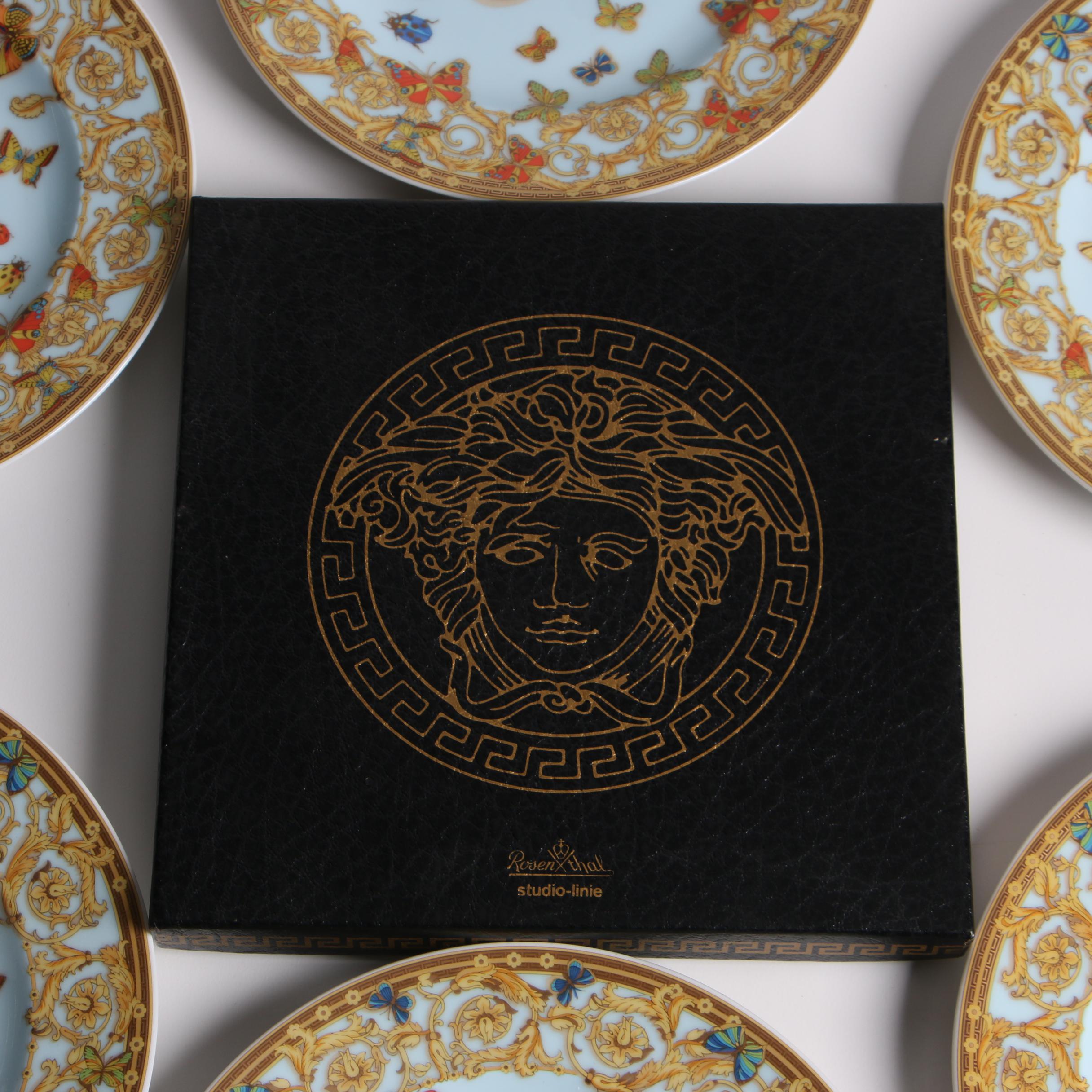 Versace for Rosenthal "Le Jardin des Papillons" Porcelain Bread & Butter Plates