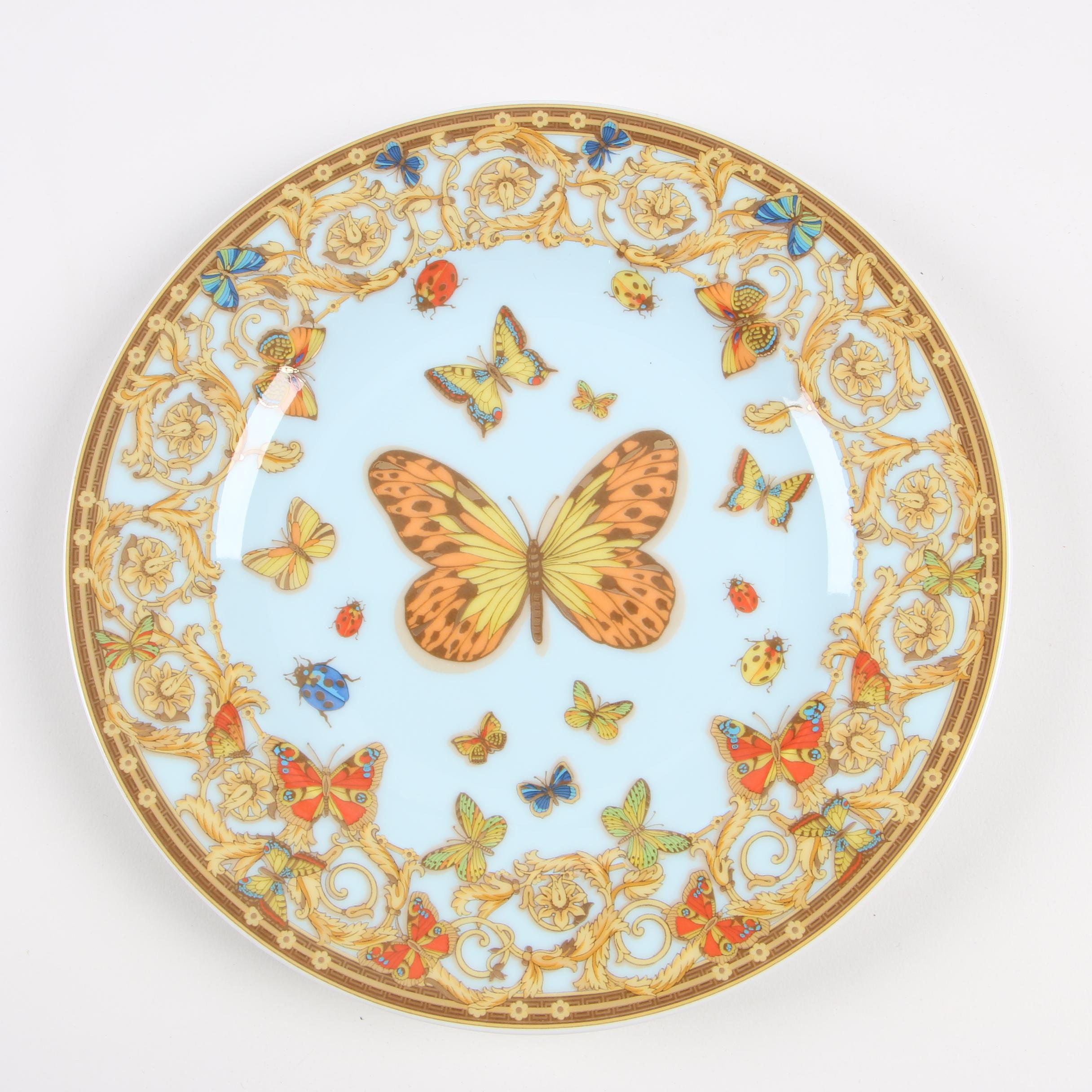 Versace for Rosenthal "Le Jardin des Papillons" Porcelain Bread & Butter Plates