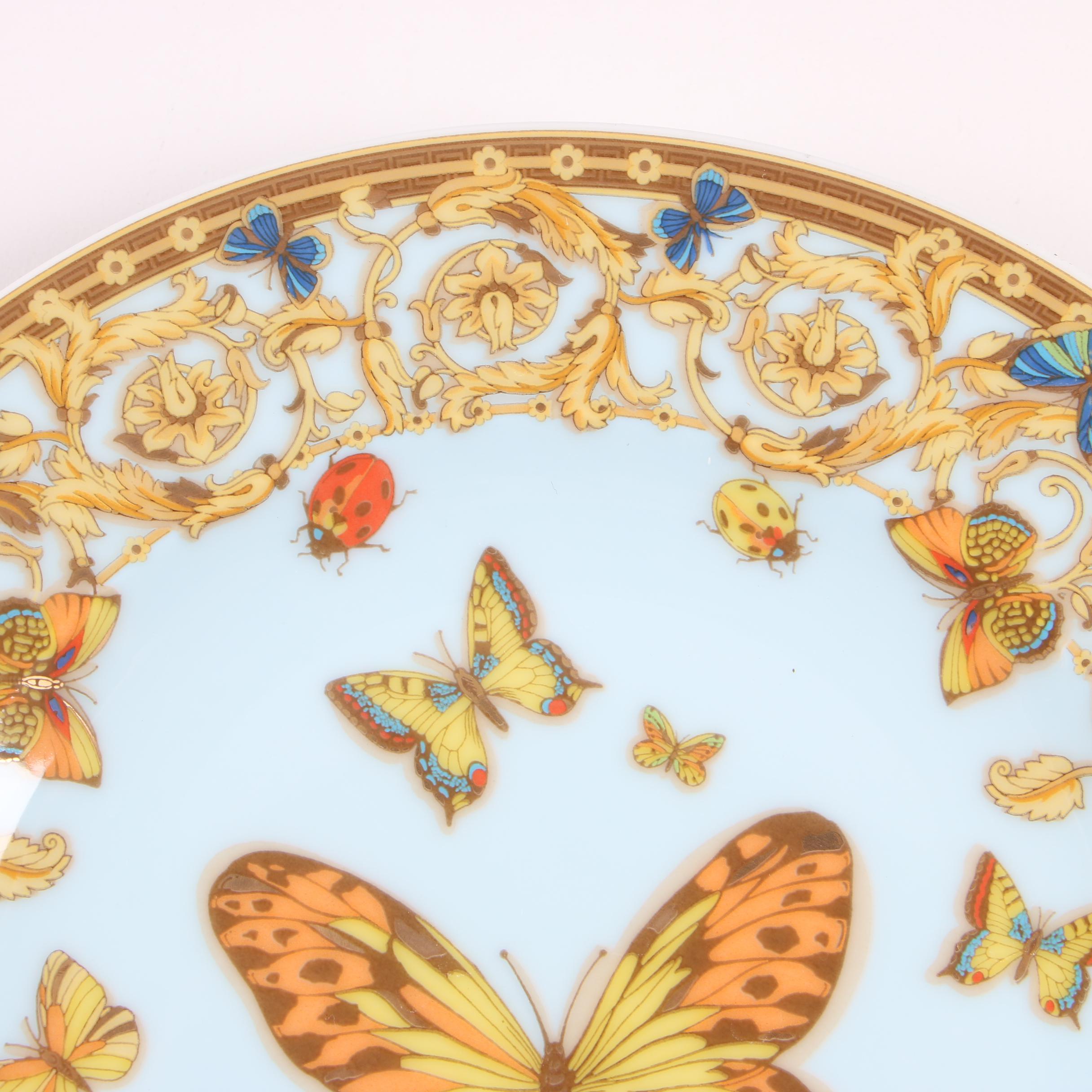 Versace for Rosenthal "Le Jardin des Papillons" Porcelain Bread & Butter Plates