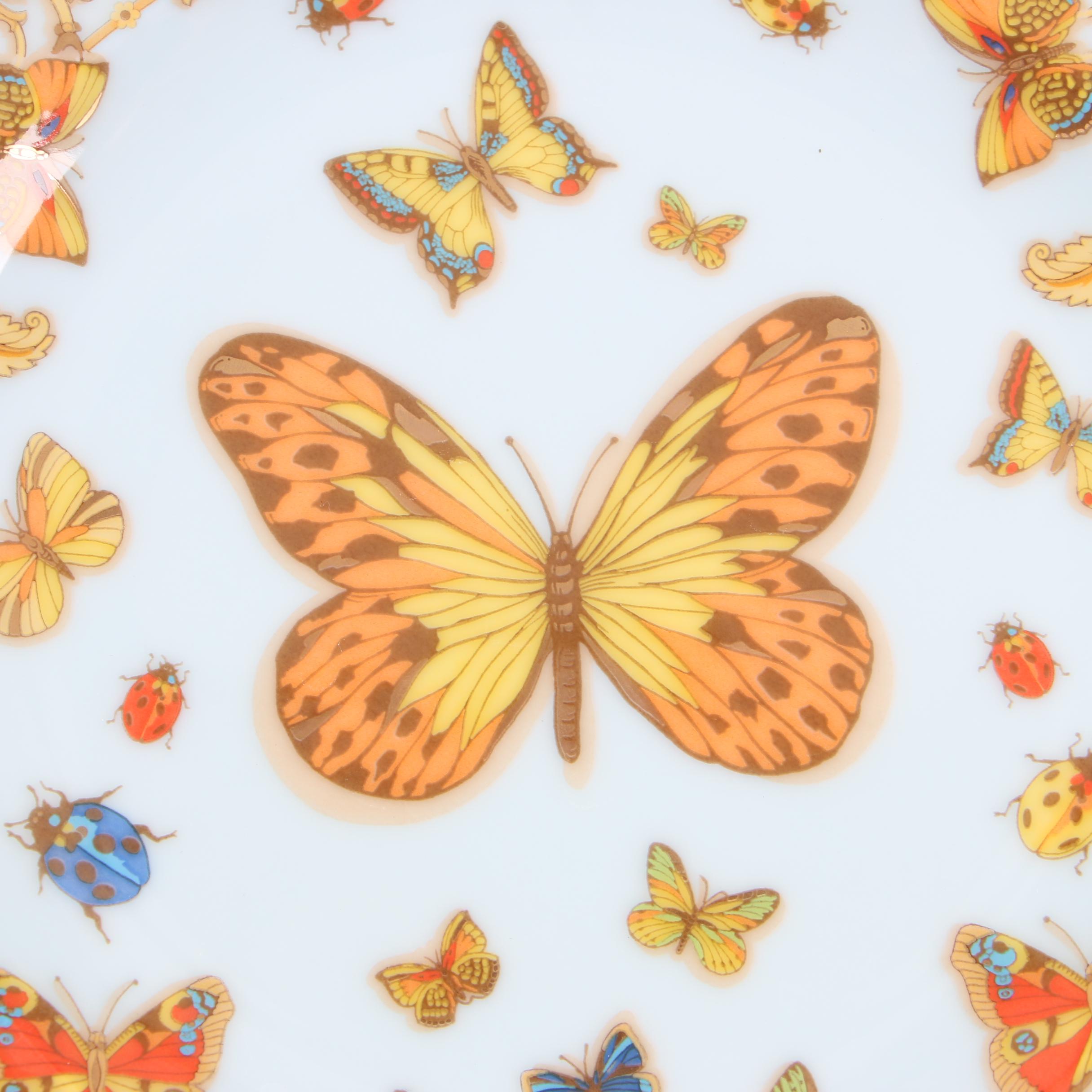 Versace for Rosenthal "Le Jardin des Papillons" Porcelain Bread & Butter Plates