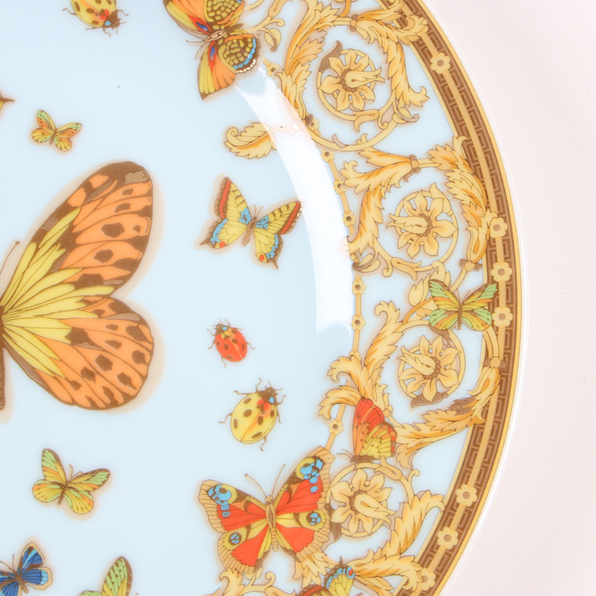 Versace for Rosenthal "Le Jardin des Papillons" Porcelain Bread & Butter Plates