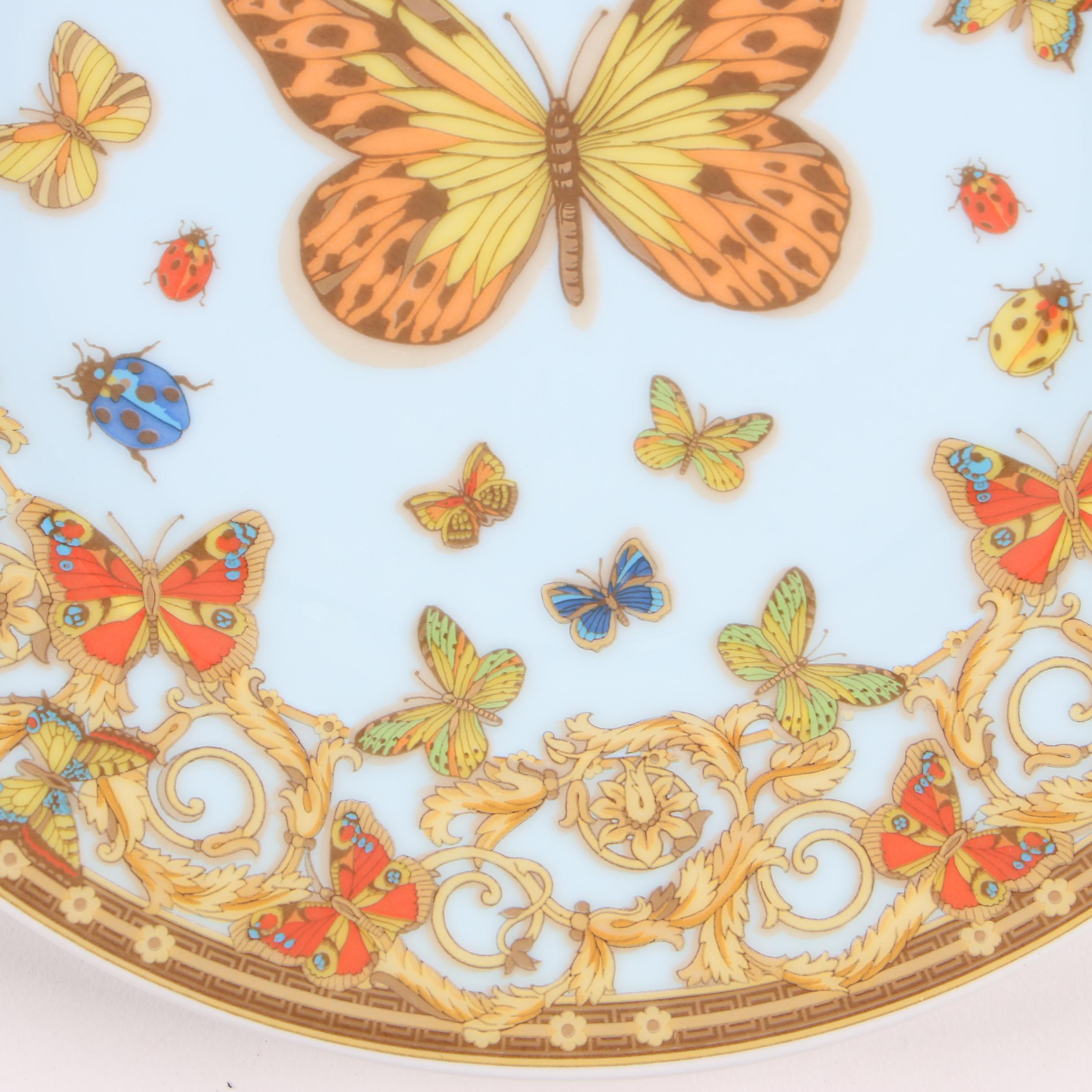 Versace for Rosenthal "Le Jardin des Papillons" Porcelain Bread & Butter Plates