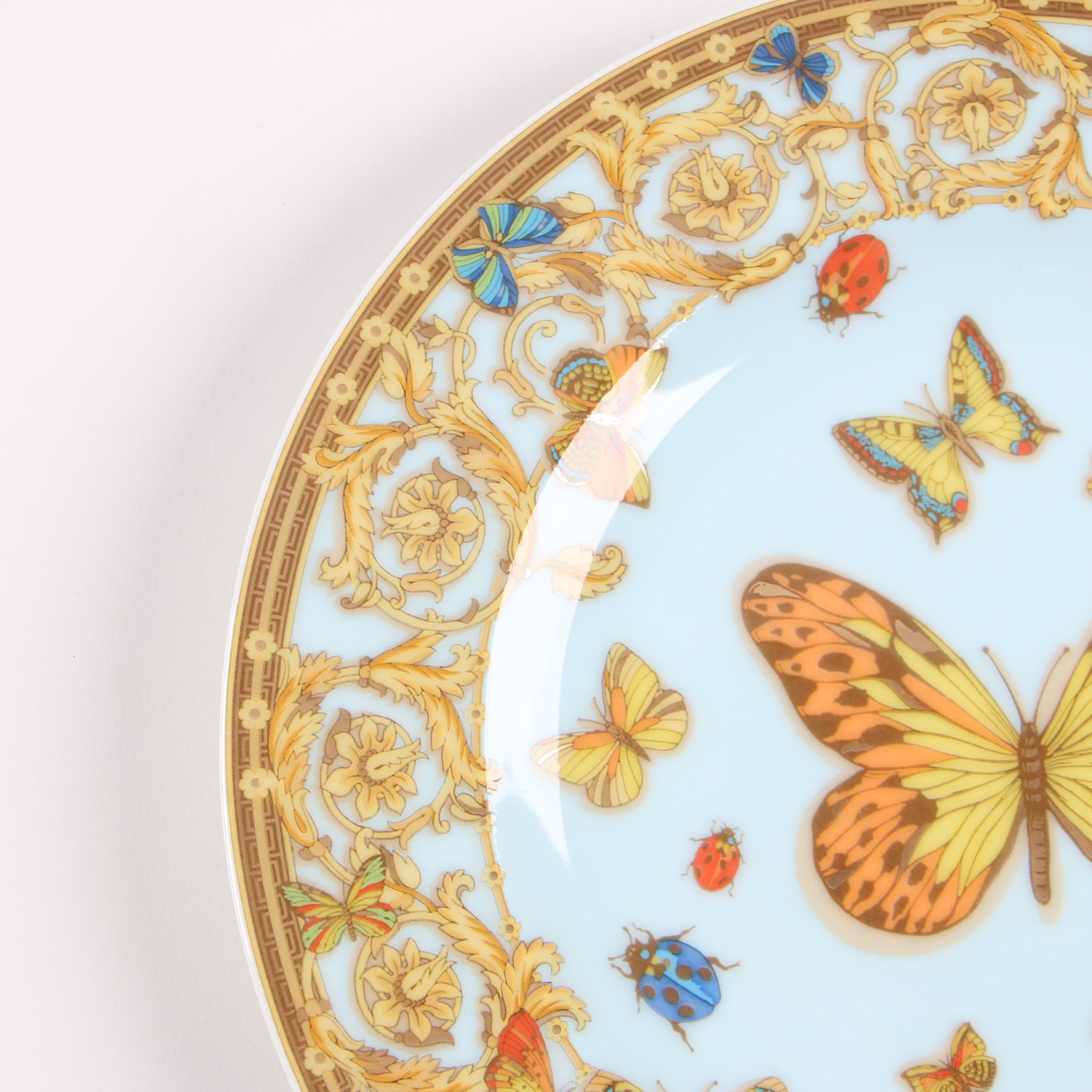 Versace for Rosenthal "Le Jardin des Papillons" Porcelain Bread & Butter Plates