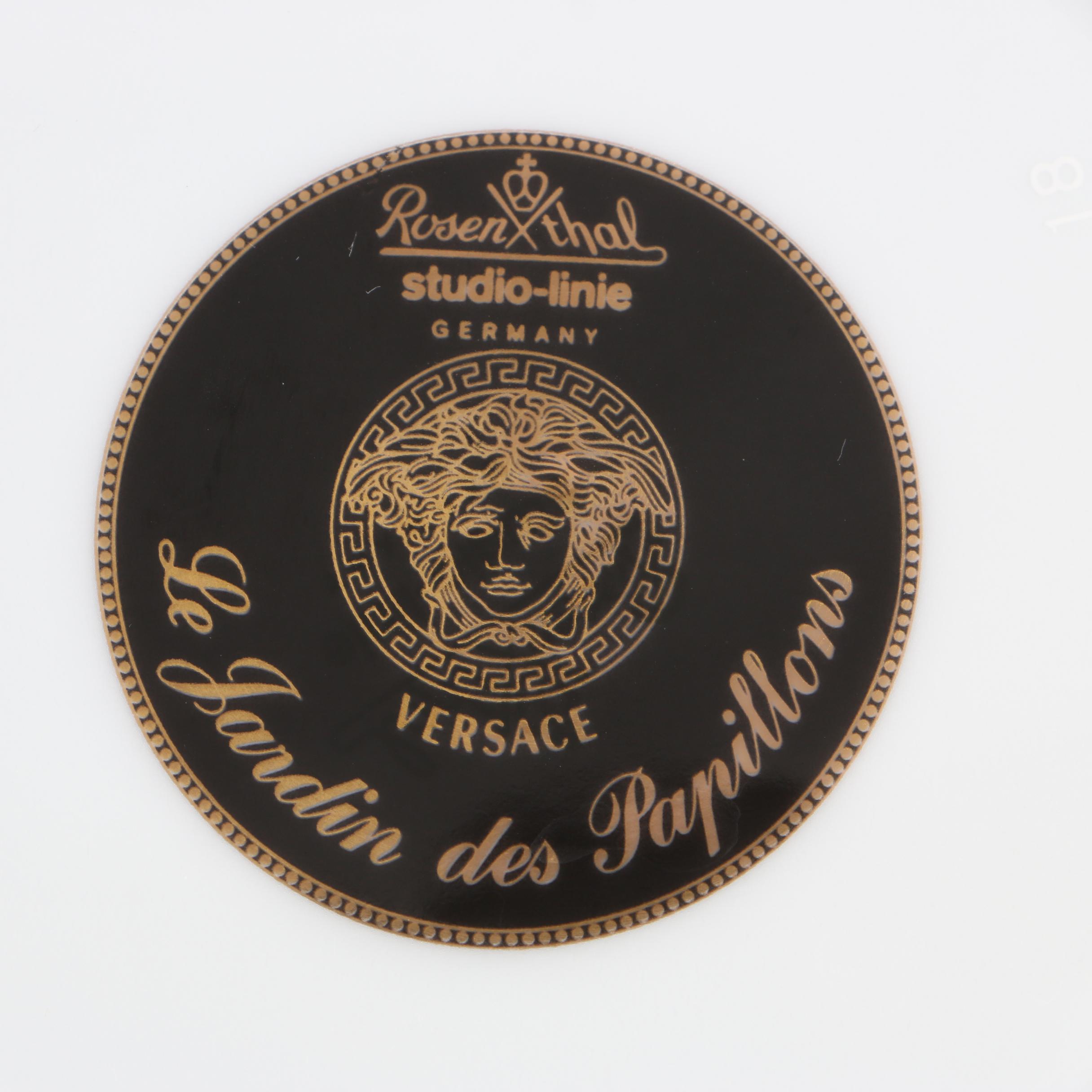 Versace for Rosenthal "Le Jardin des Papillons" Porcelain Bread & Butter Plates