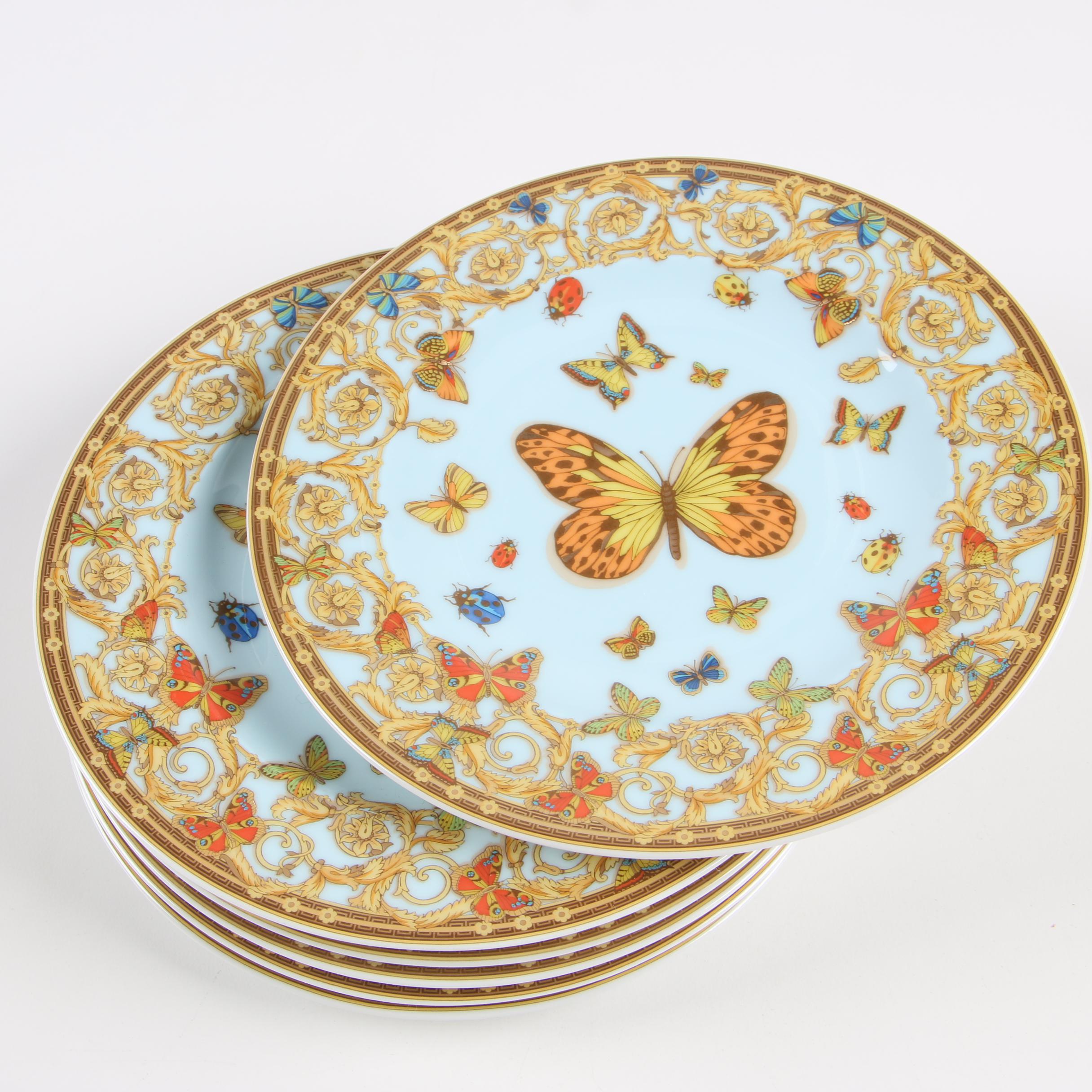 Versace for Rosenthal "Le Jardin des Papillons" Porcelain Bread & Butter Plates
