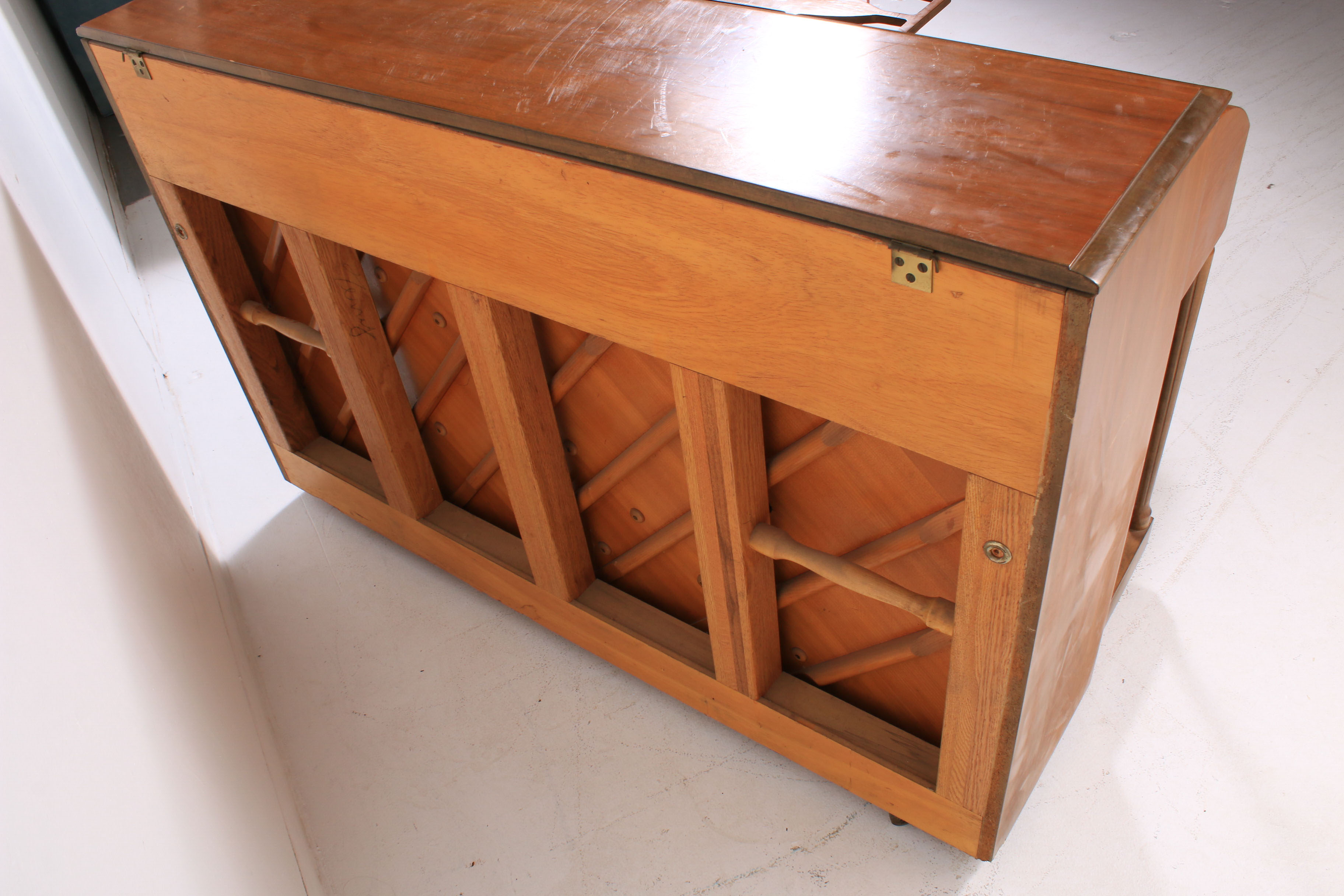 Lester Spinet Upright Piano with Bench and Sheet Music