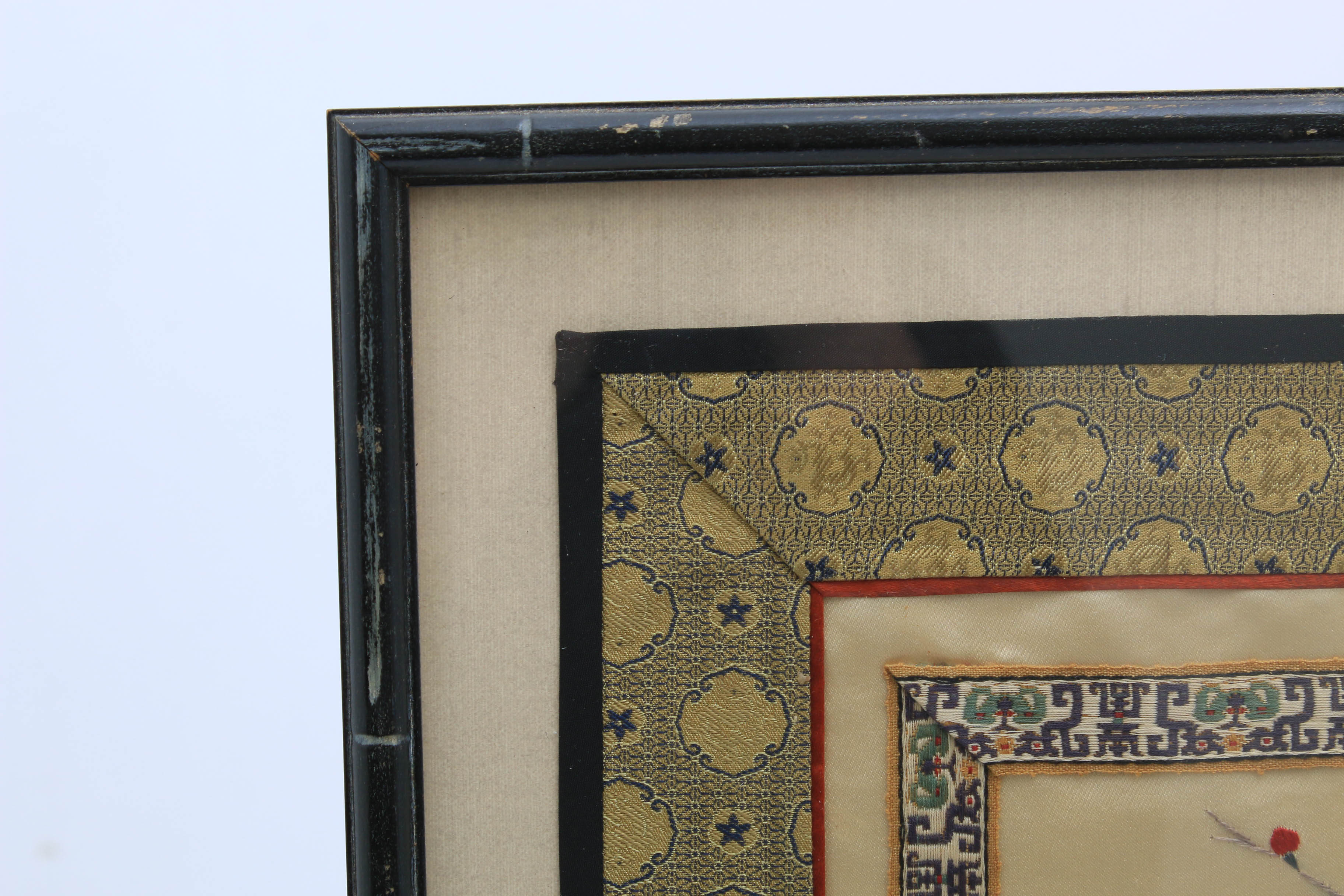 Chinese Silk Embroidered Panel