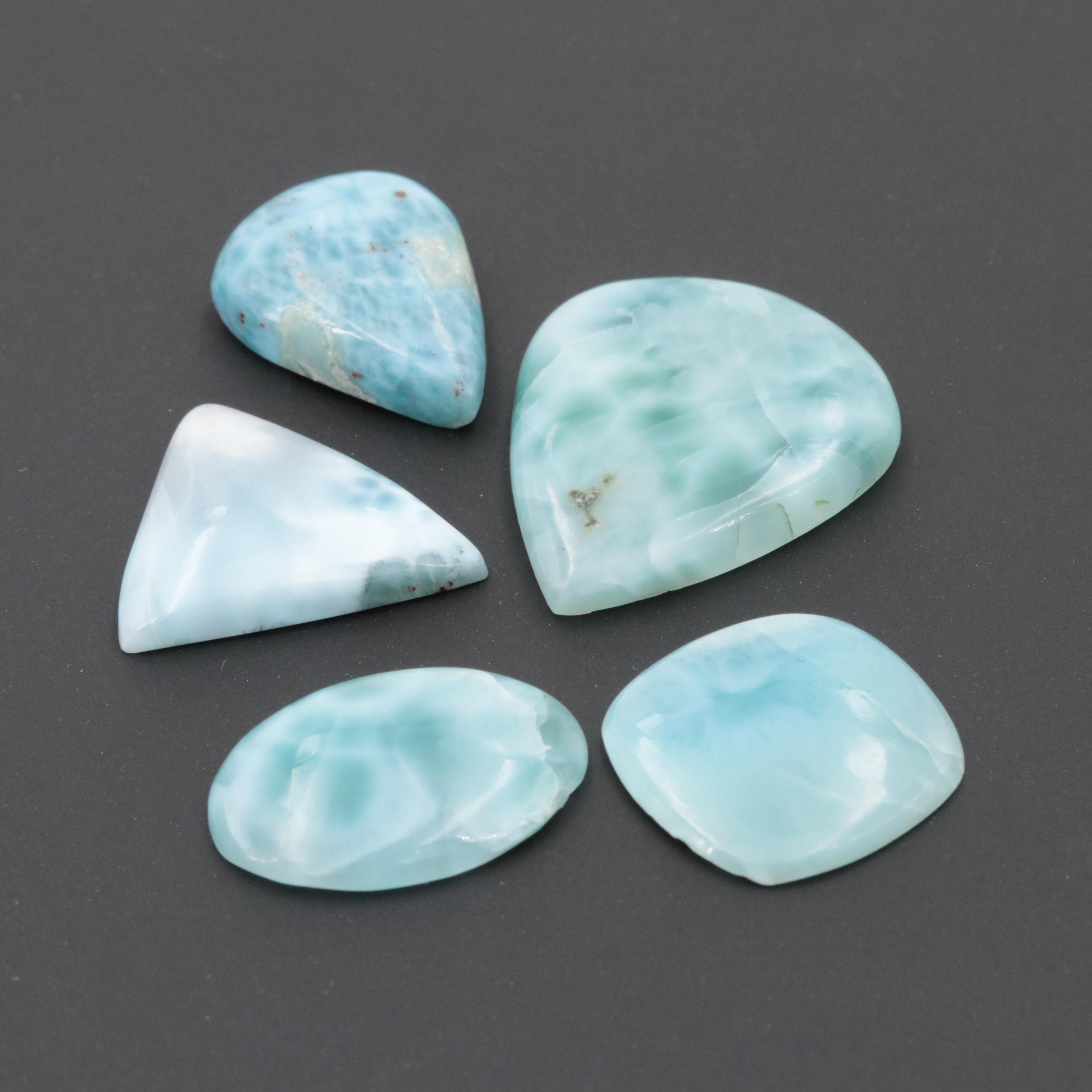 Loose 97.92 CTW Larimar Stones
