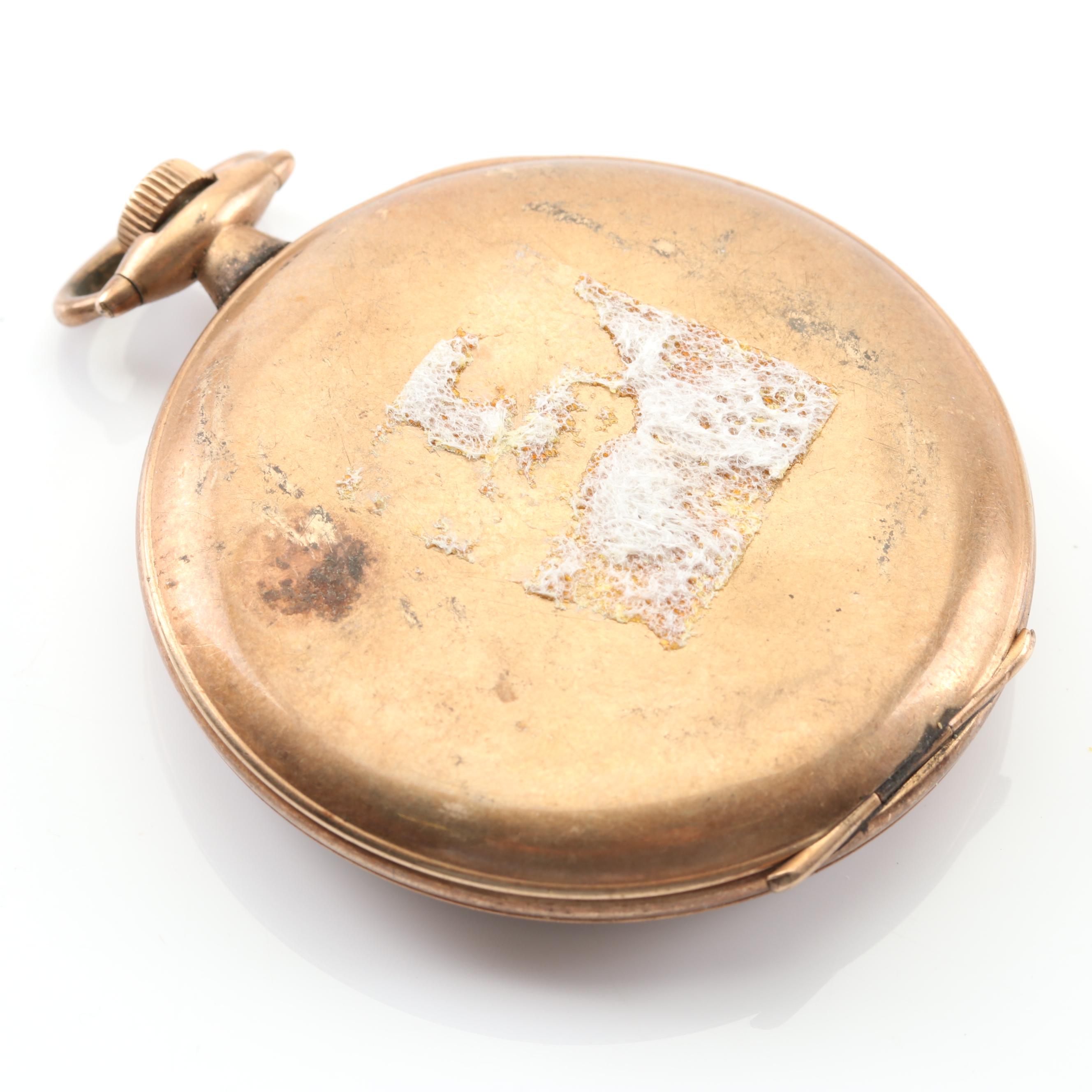 Vintage Gold Tone Patria Pocket Watch