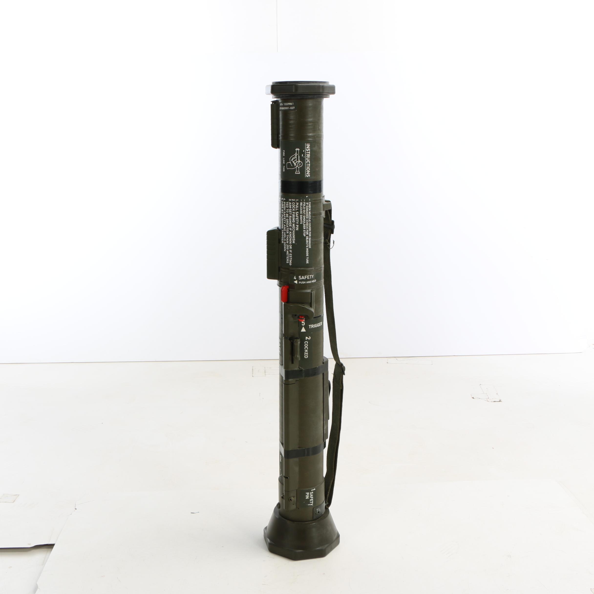 Inert SAAB AT4 Single-Shot Recoilless Artillery Launcher