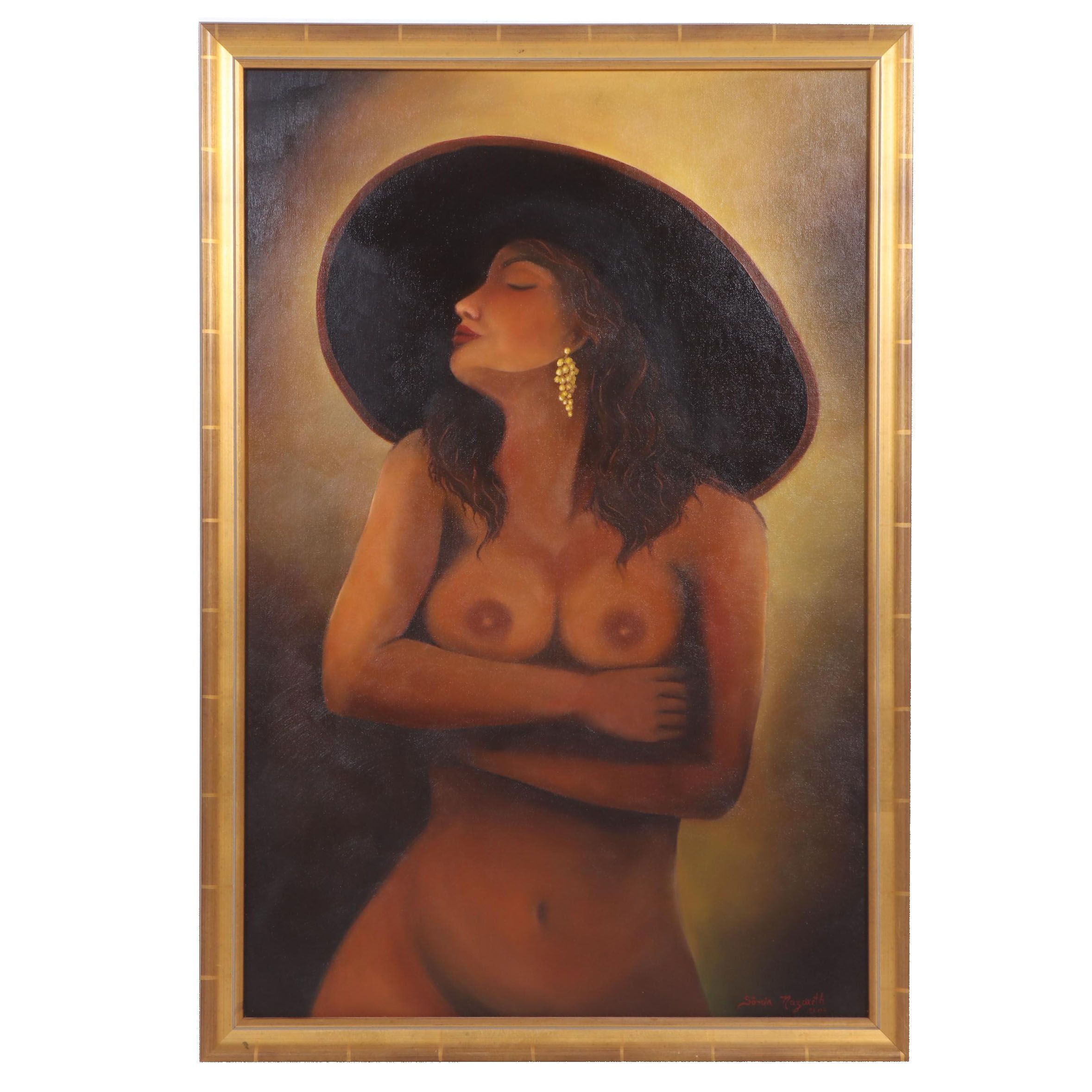 Sonia Nazareth Oil Painting of Female Nude, 2003