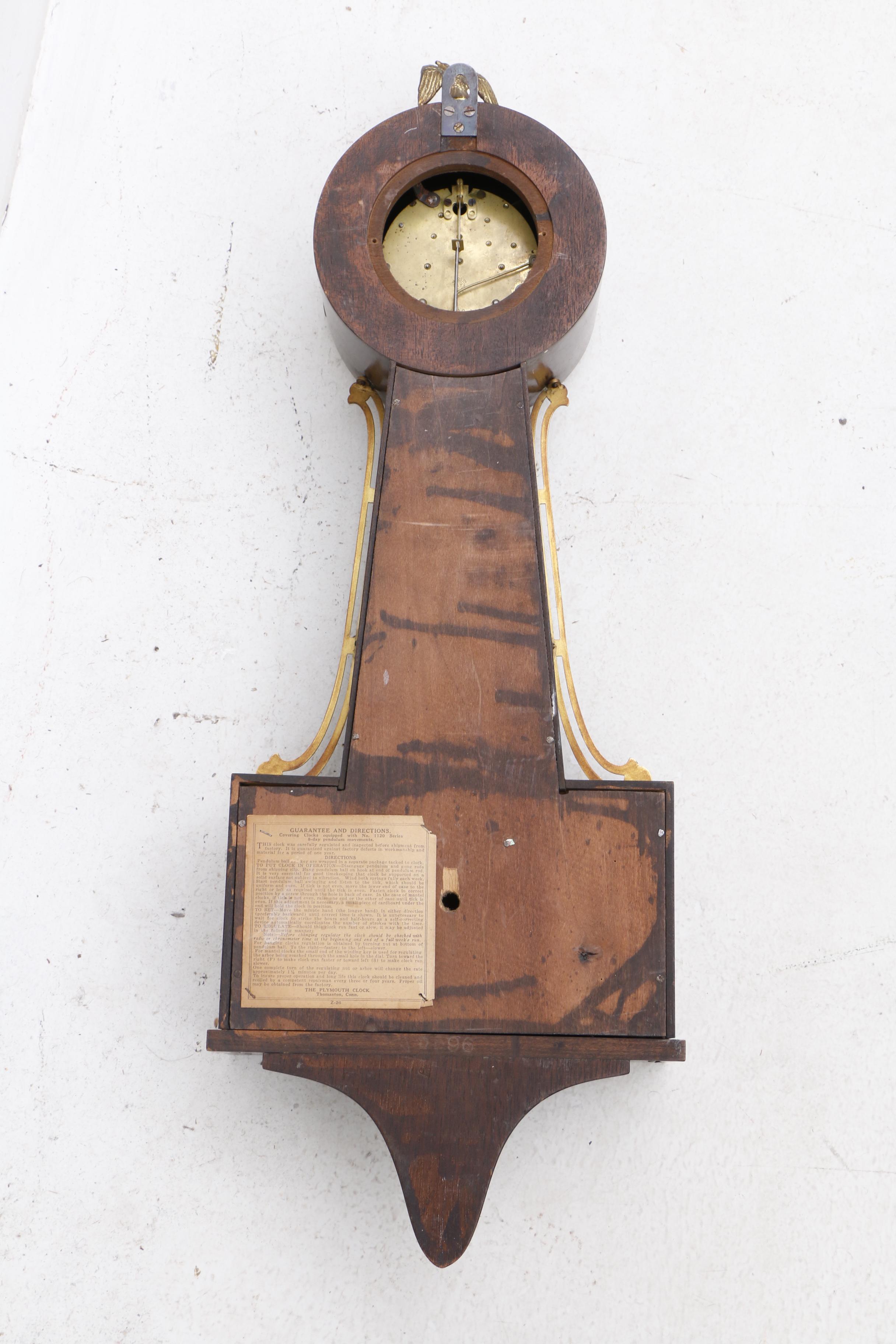 Plymouth "George Washington" Banjo Clock, 20th Century