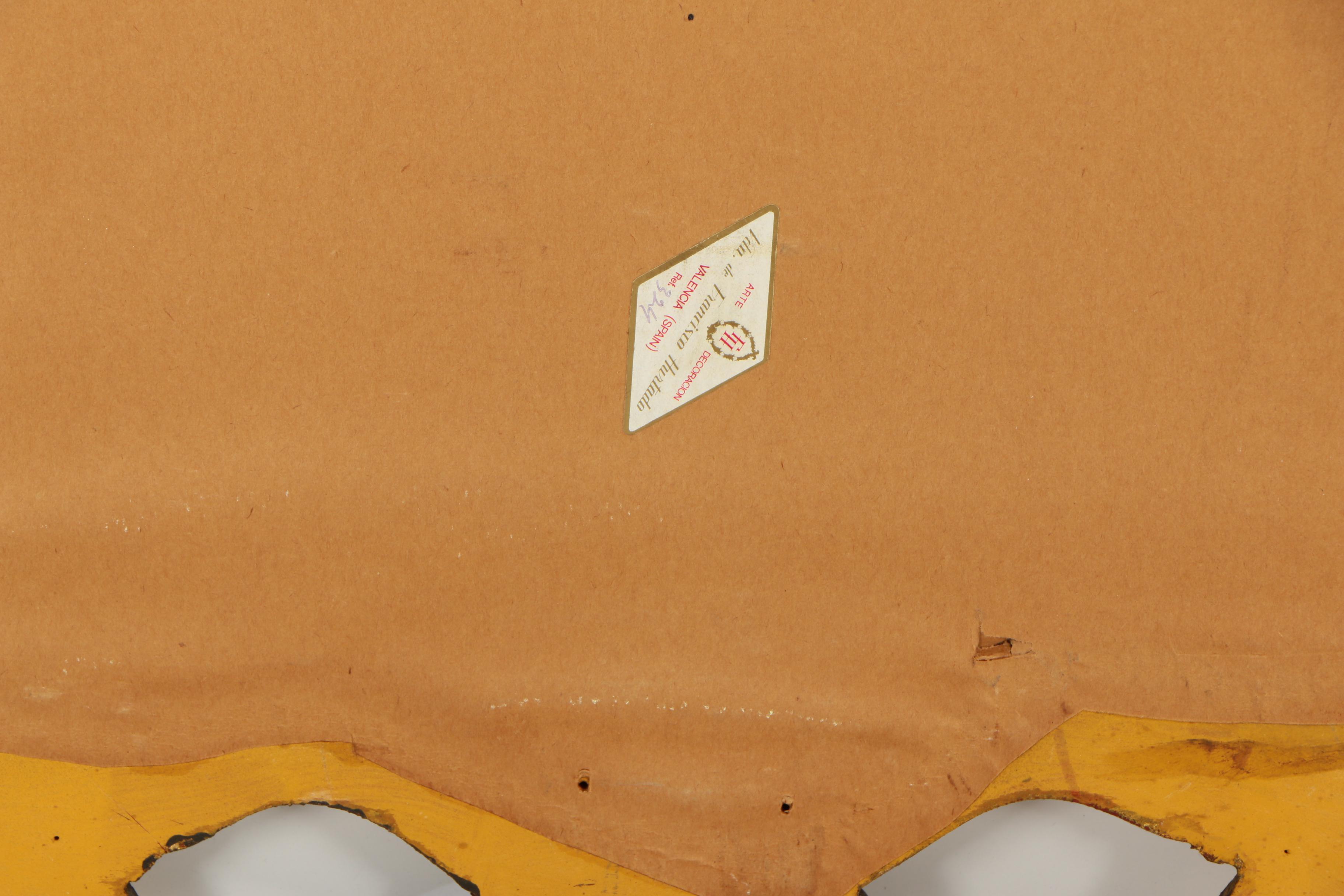 Francisco Hurtado Spanish Baroque Style Carved Giltwood Mirror, Mid 20th Century