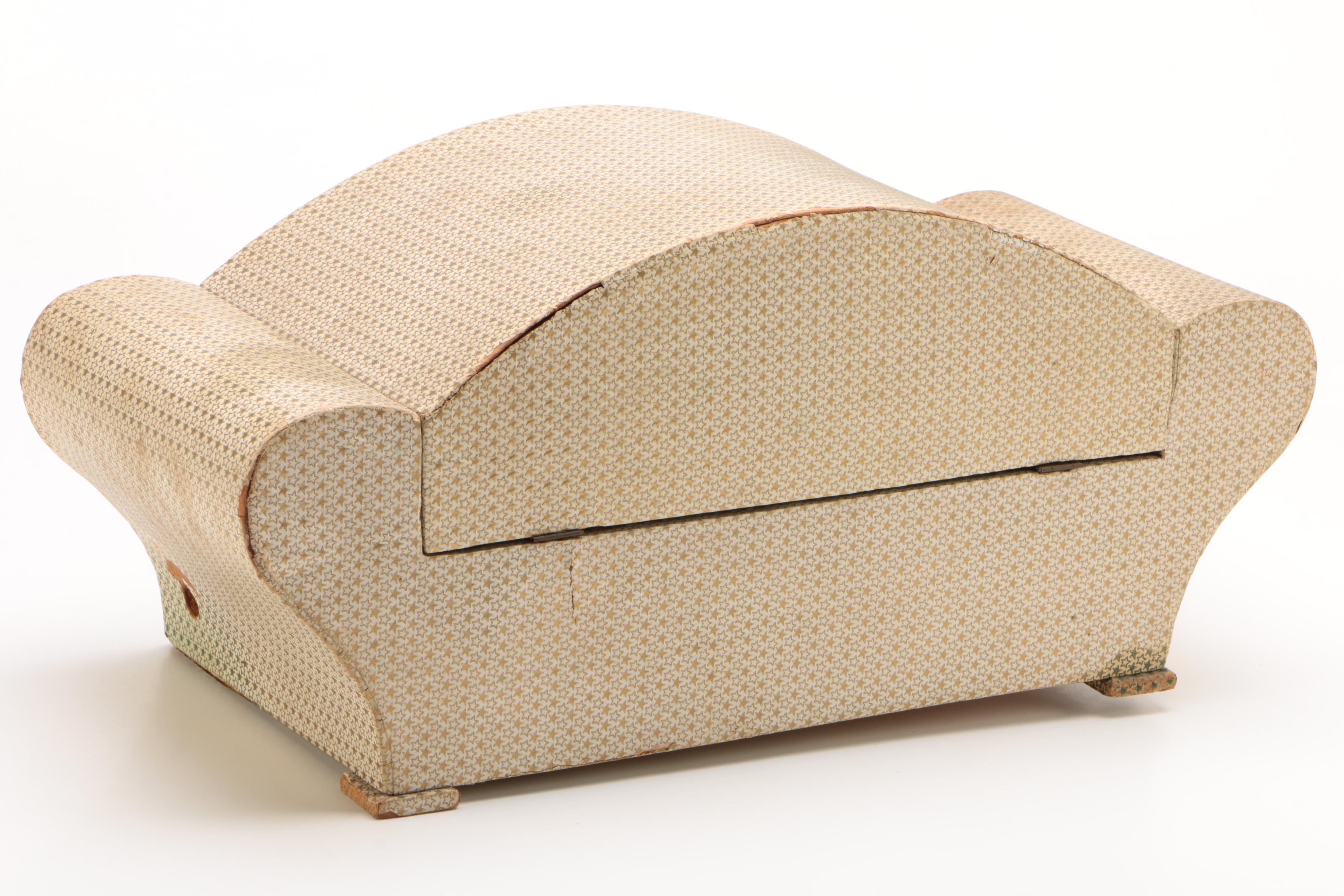 Italian Wax Automaton Doll Music Box, Early 20th Century