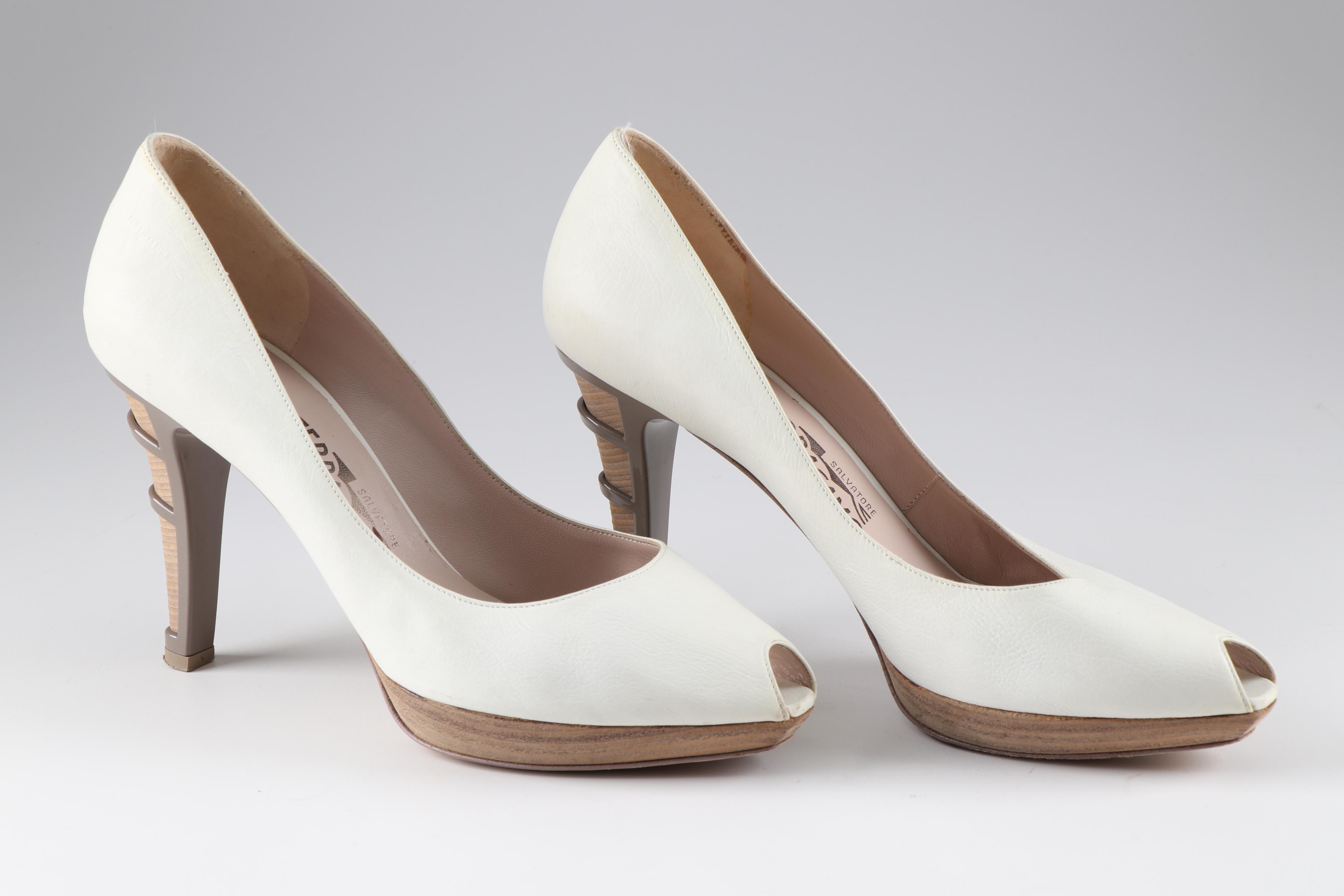 Prada and Salvatore Ferragamo High-Heeled Pumps and Slingbacks