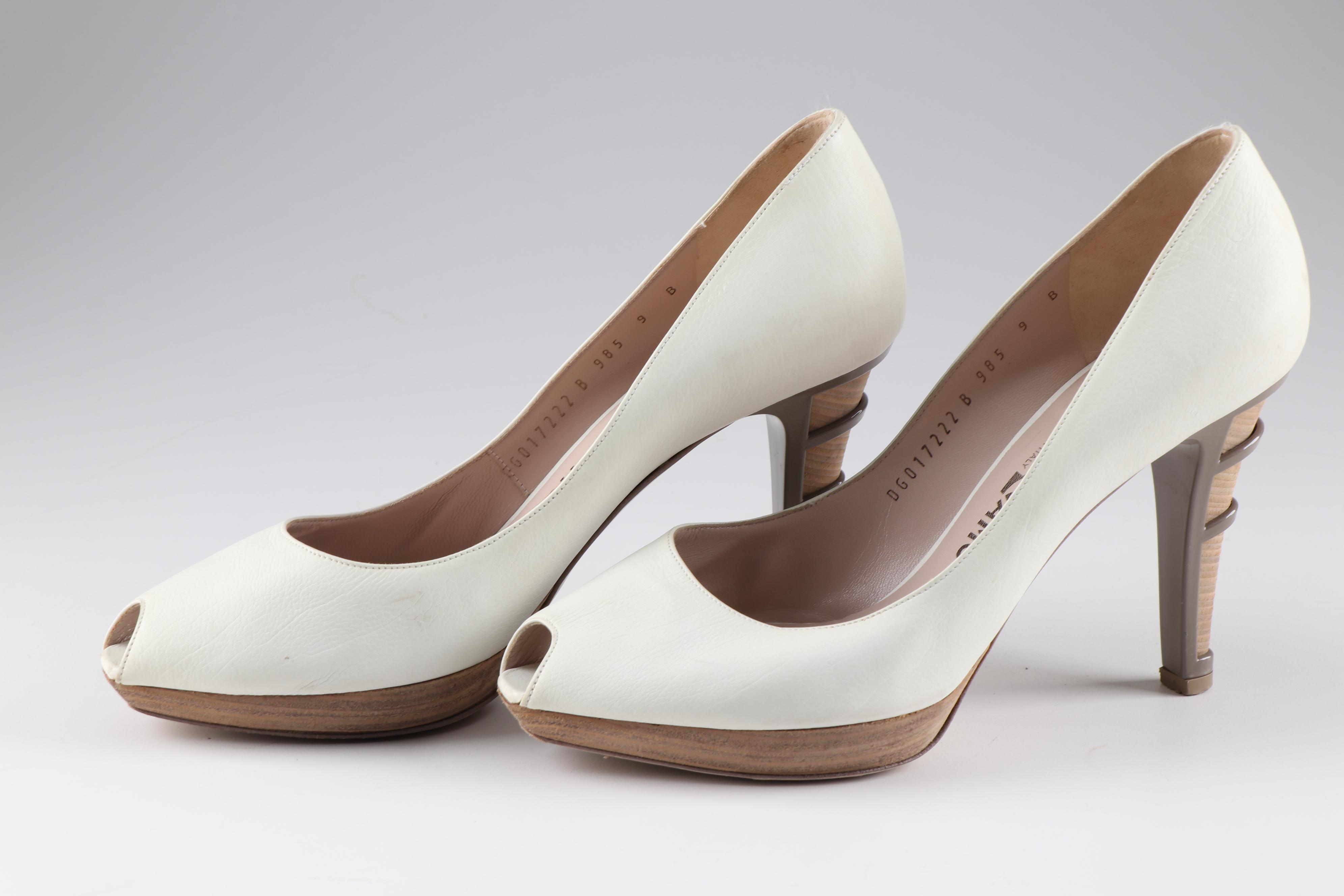 Prada and Salvatore Ferragamo High-Heeled Pumps and Slingbacks