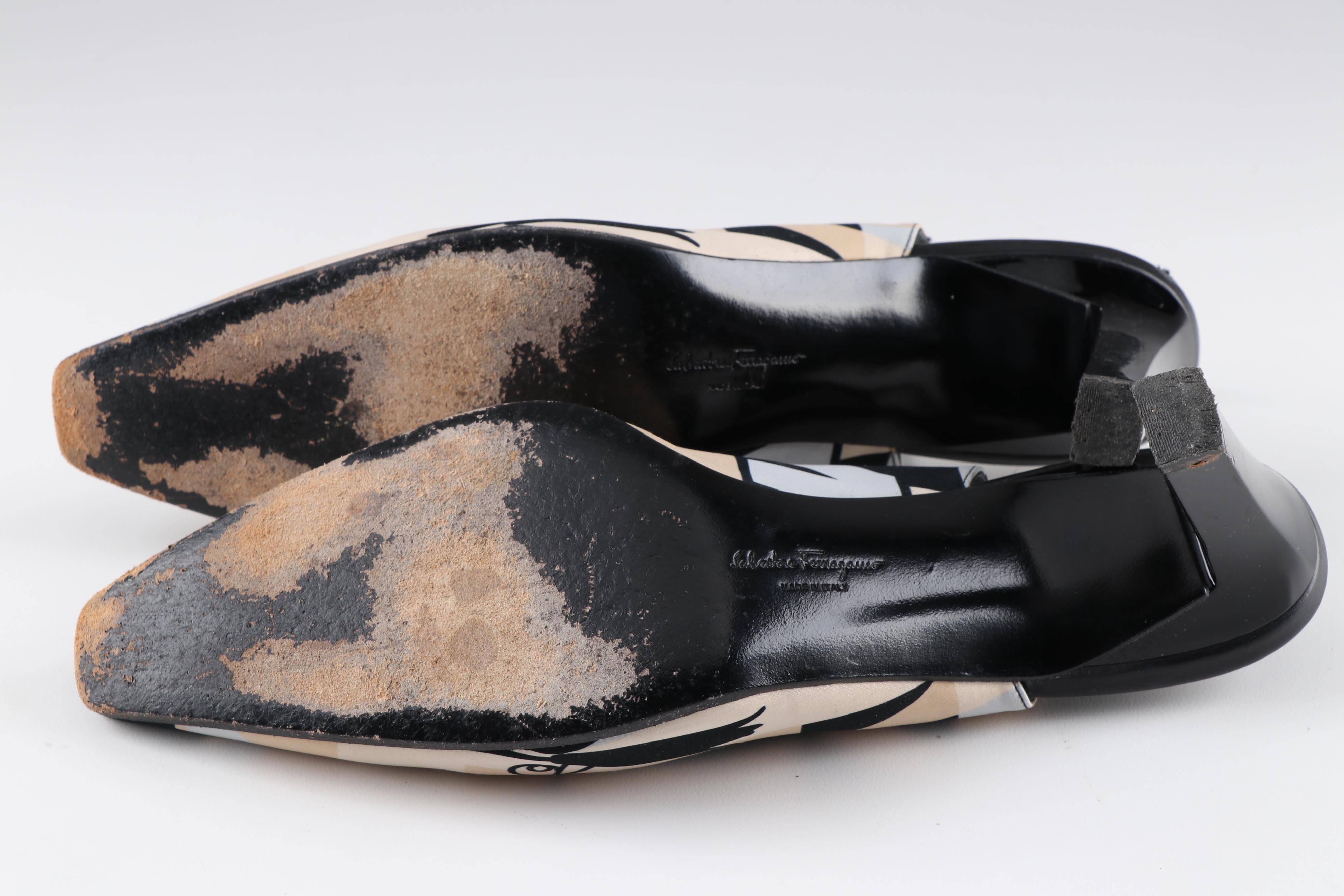 Prada and Salvatore Ferragamo High-Heeled Pumps and Slingbacks