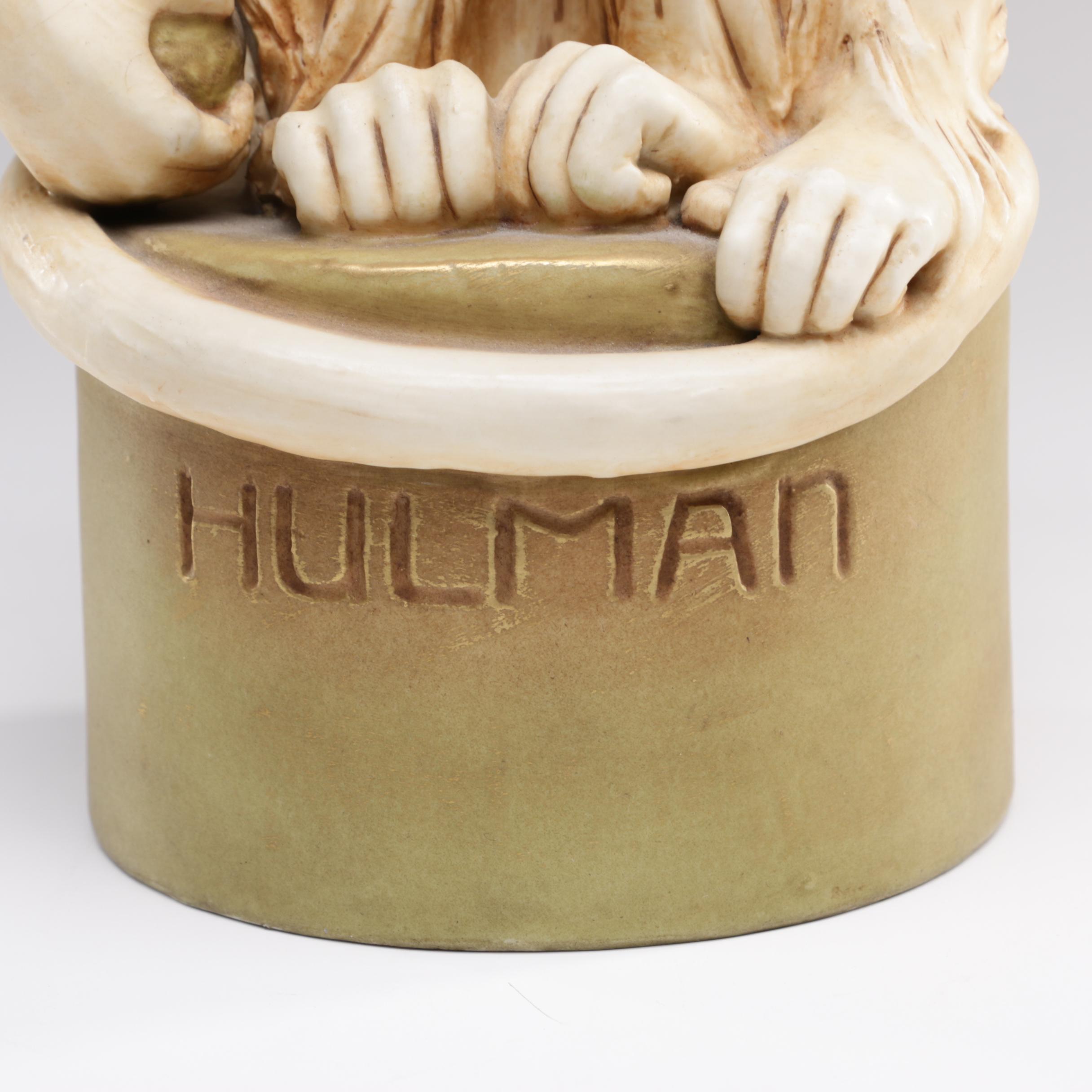 Royal Dux Bohemia Ceramic Monkey Statue "Hulman"