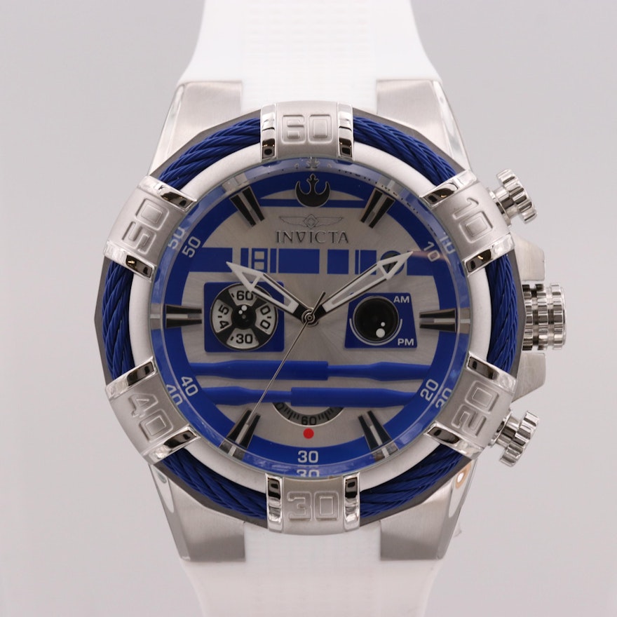 Invicta Star Wars R2-D2 Stainless Steel Quartz Chronograph Wristwatch