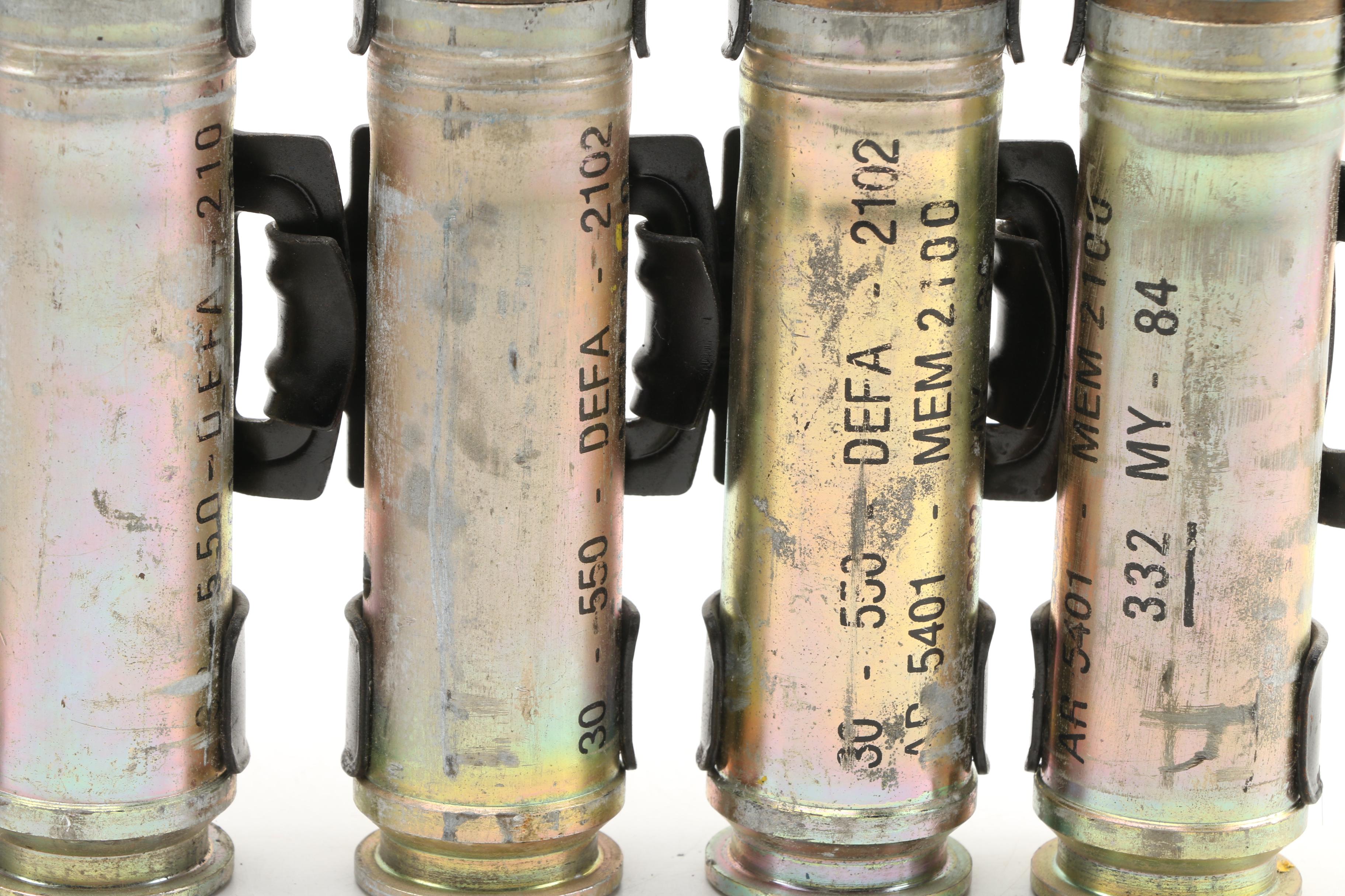 Inert Korean War Era Chain Gun Artillery Projectiles