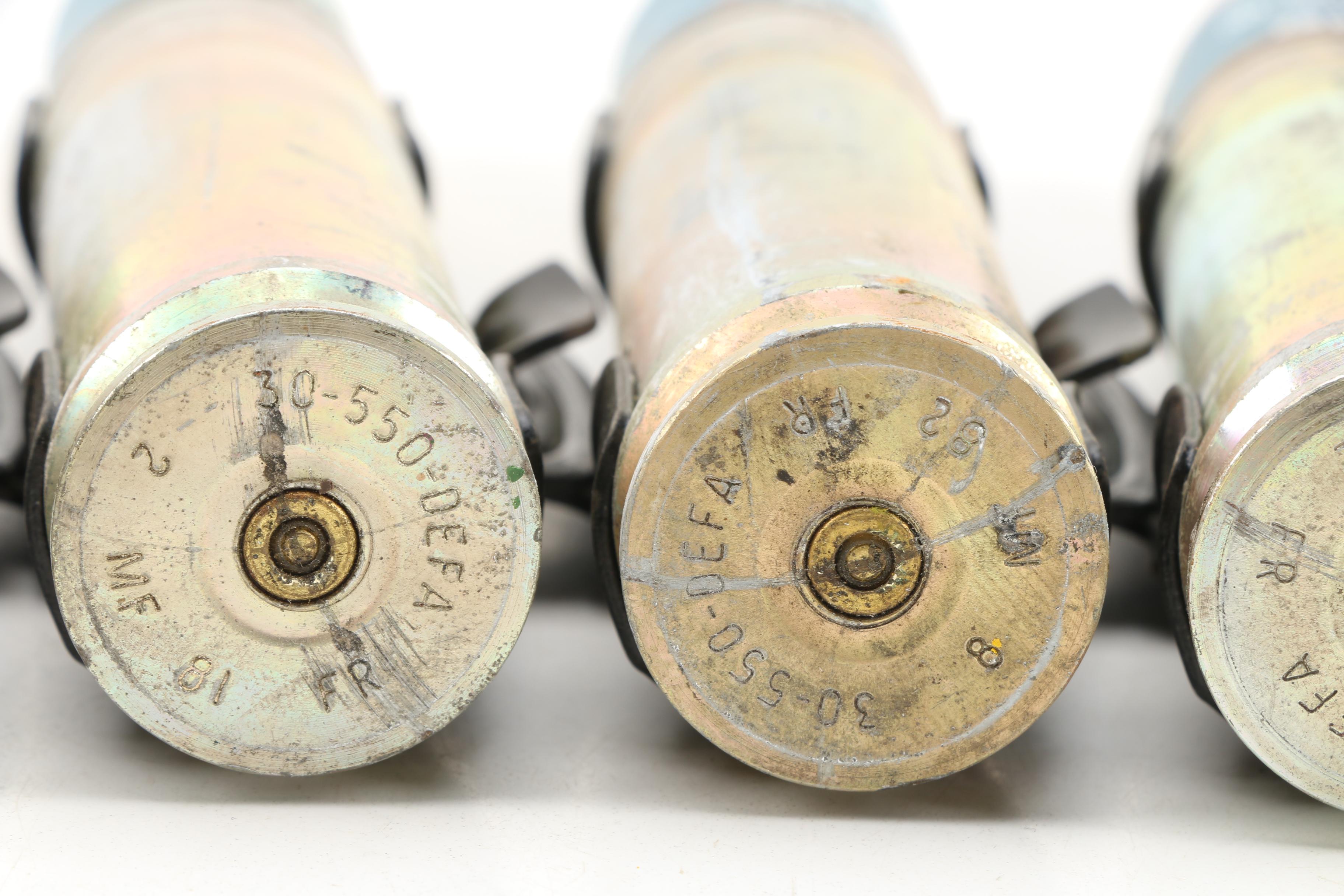 Inert Korean War Era Chain Gun Artillery Projectiles