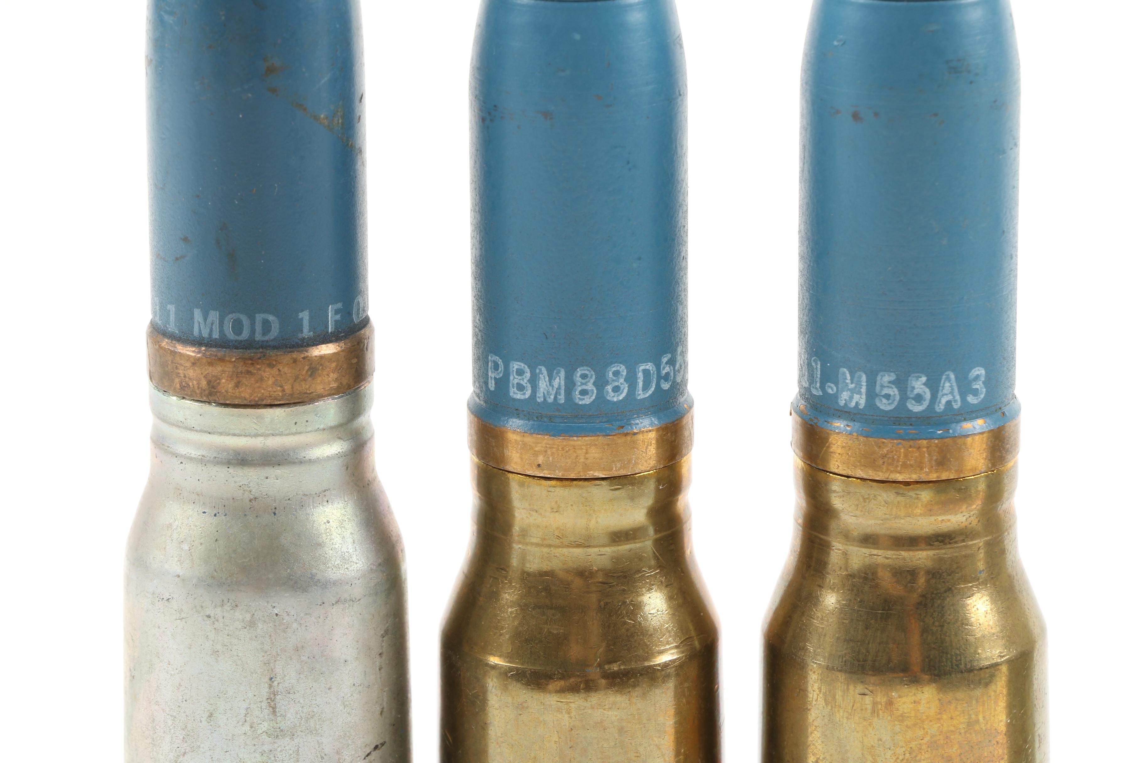 Inert Korean War Era Chain Gun Artillery Projectiles