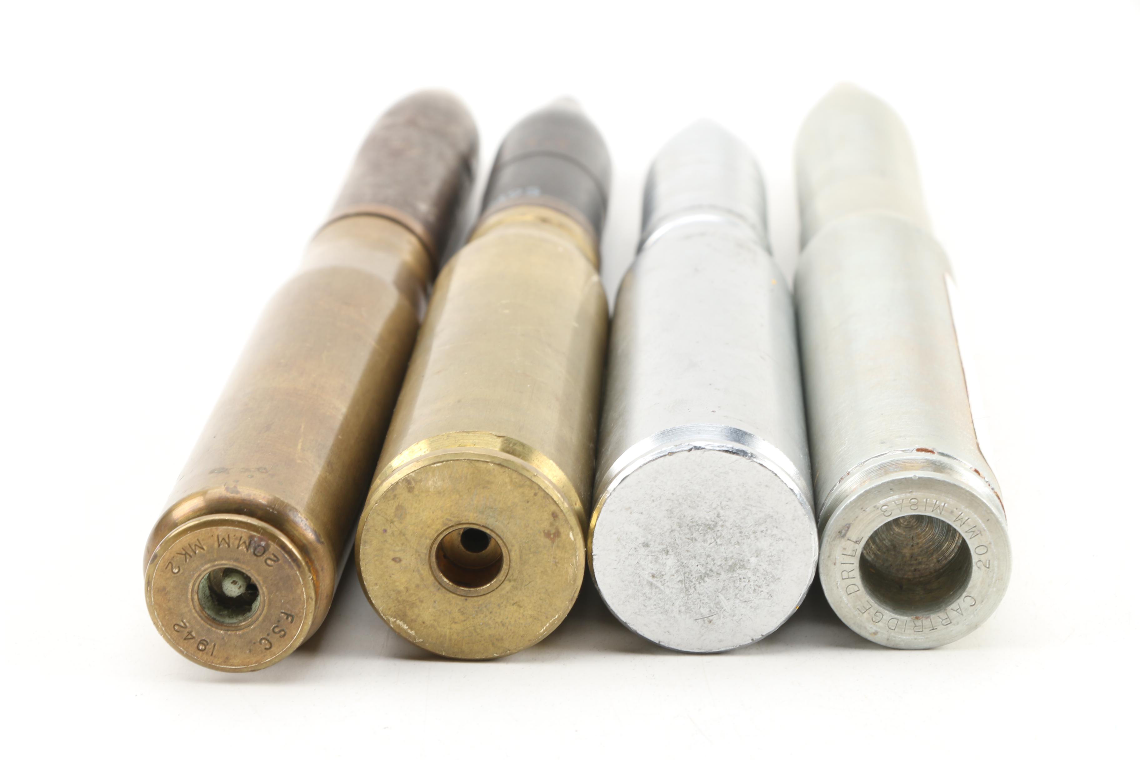 Inert Korean War Era Chain Gun Artillery Projectiles