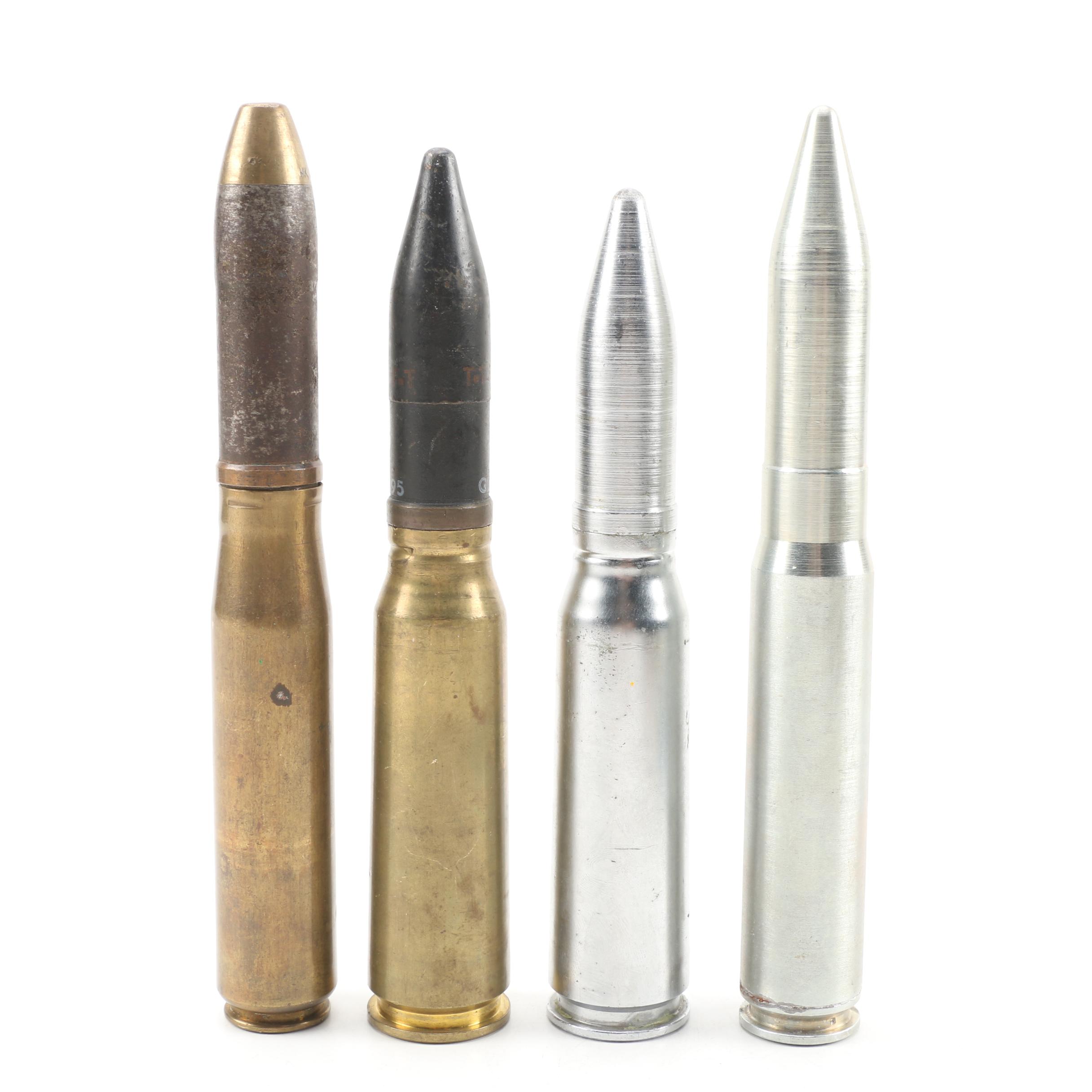 Inert Korean War Era Chain Gun Artillery Projectiles