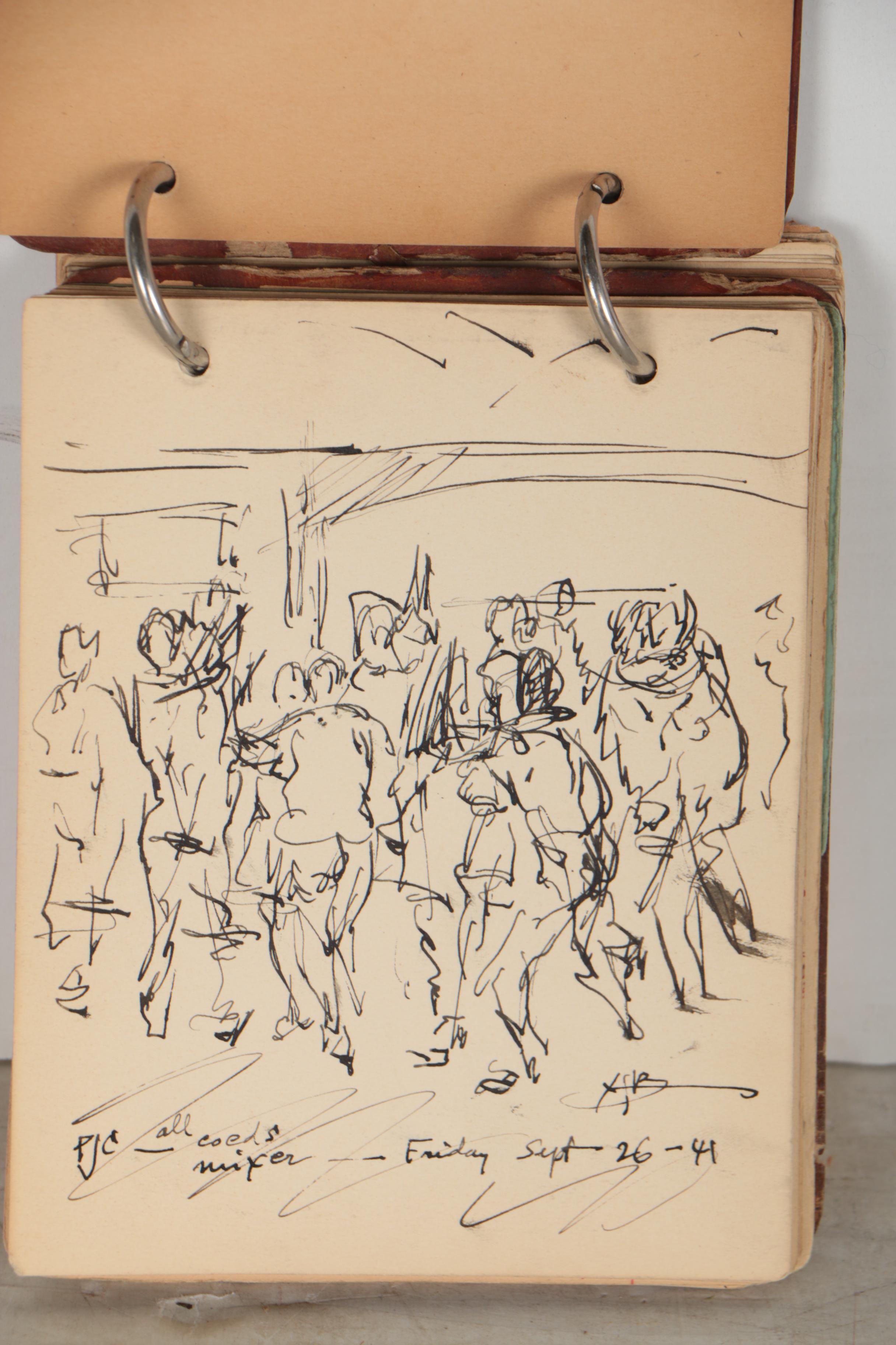 Xavier J. Barile Sketchbook of Line Drawings