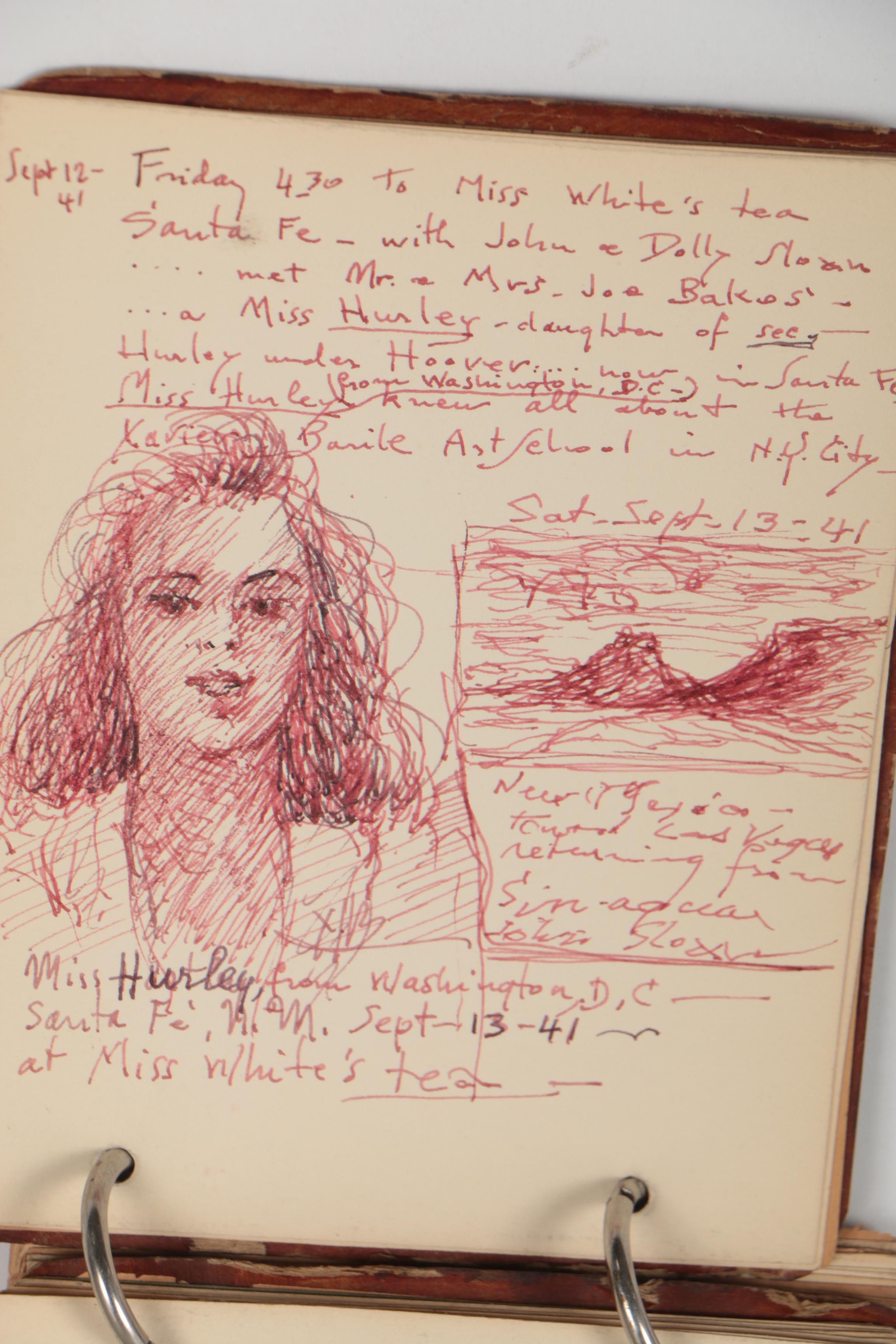 Xavier J. Barile Sketchbook of Line Drawings