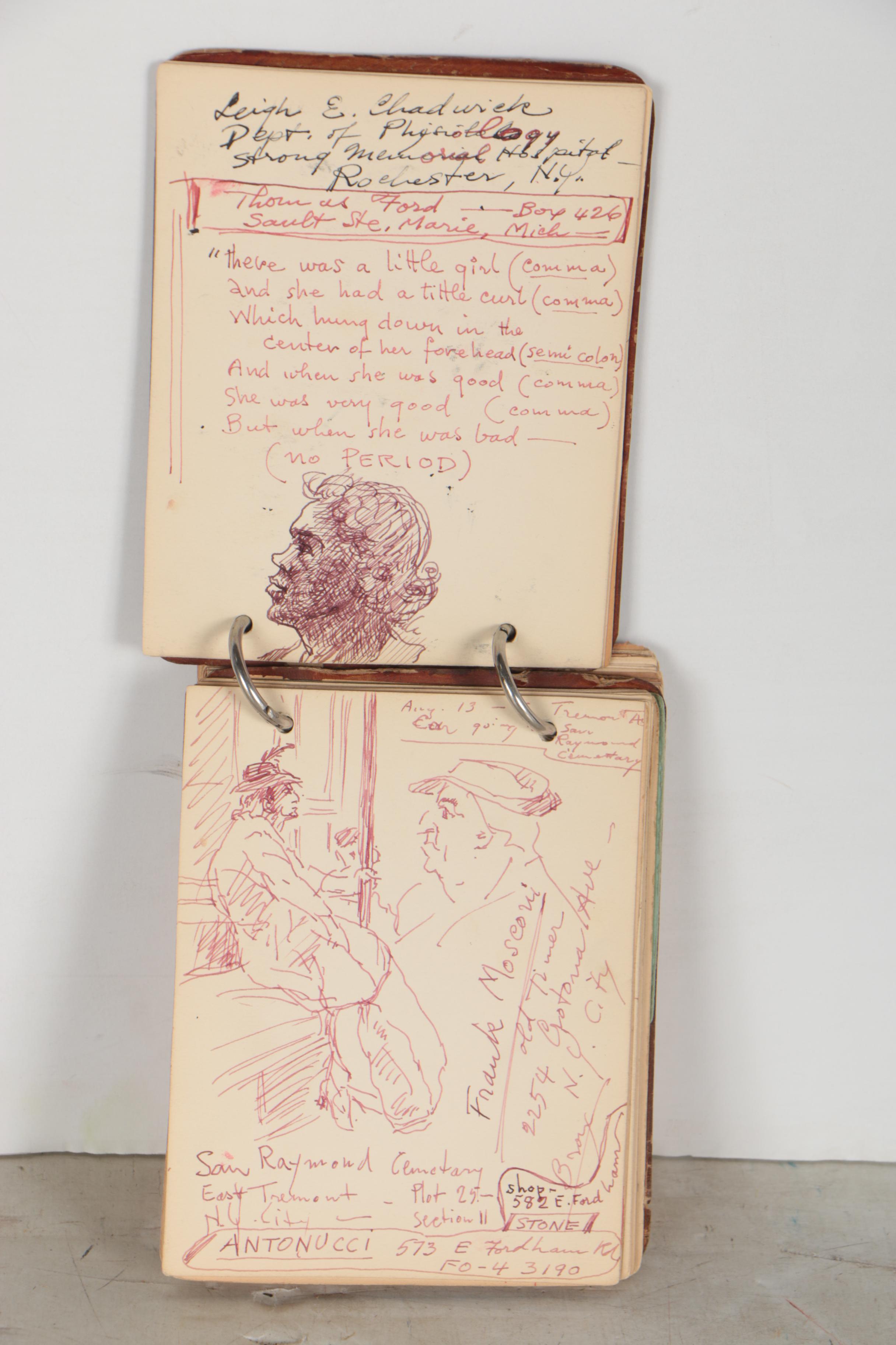 Xavier J. Barile Sketchbook of Line Drawings