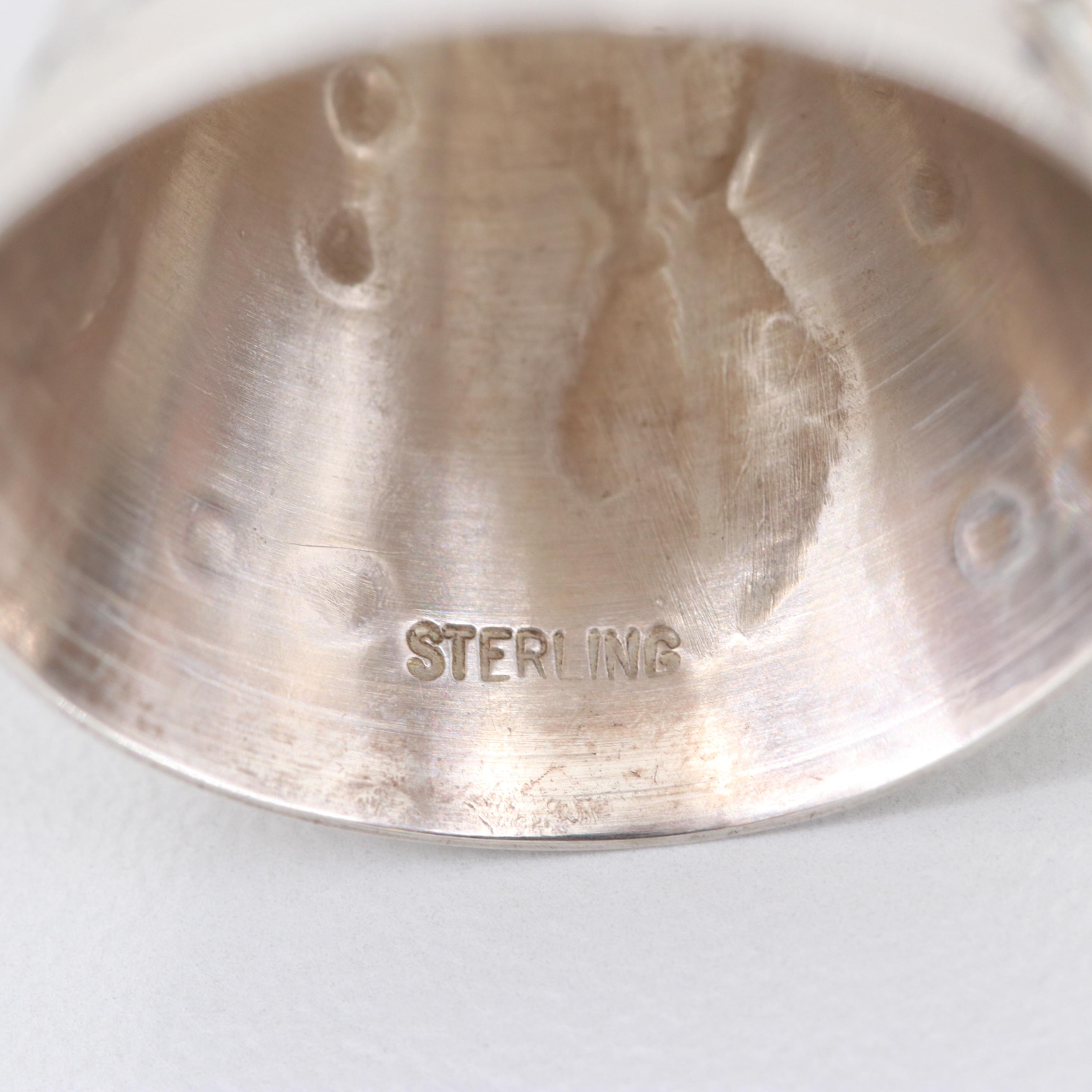 Meso-American Style Sterling Pendants and Southwestern Turquoise Candle Snuffer